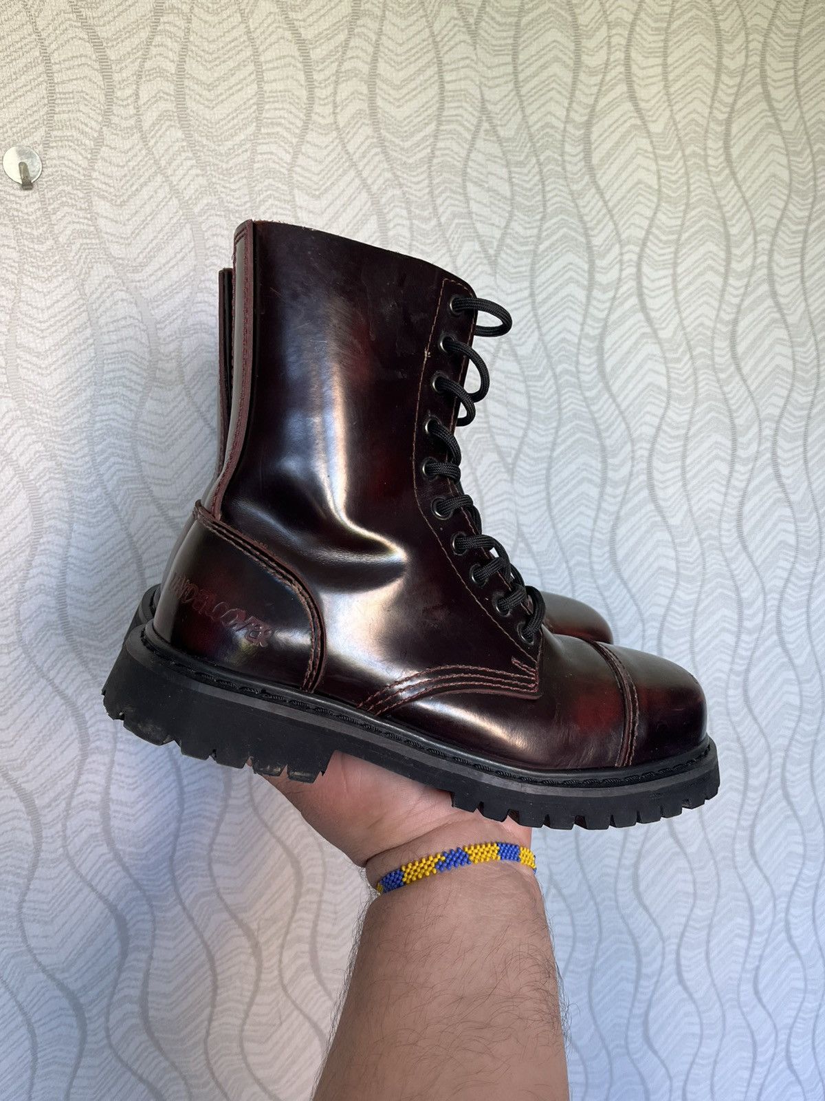 Undercover × Vintage Vintage Undercover Steel Toe High Leather England Boots Size US 9 / EU 42 - 3 Thumbnail