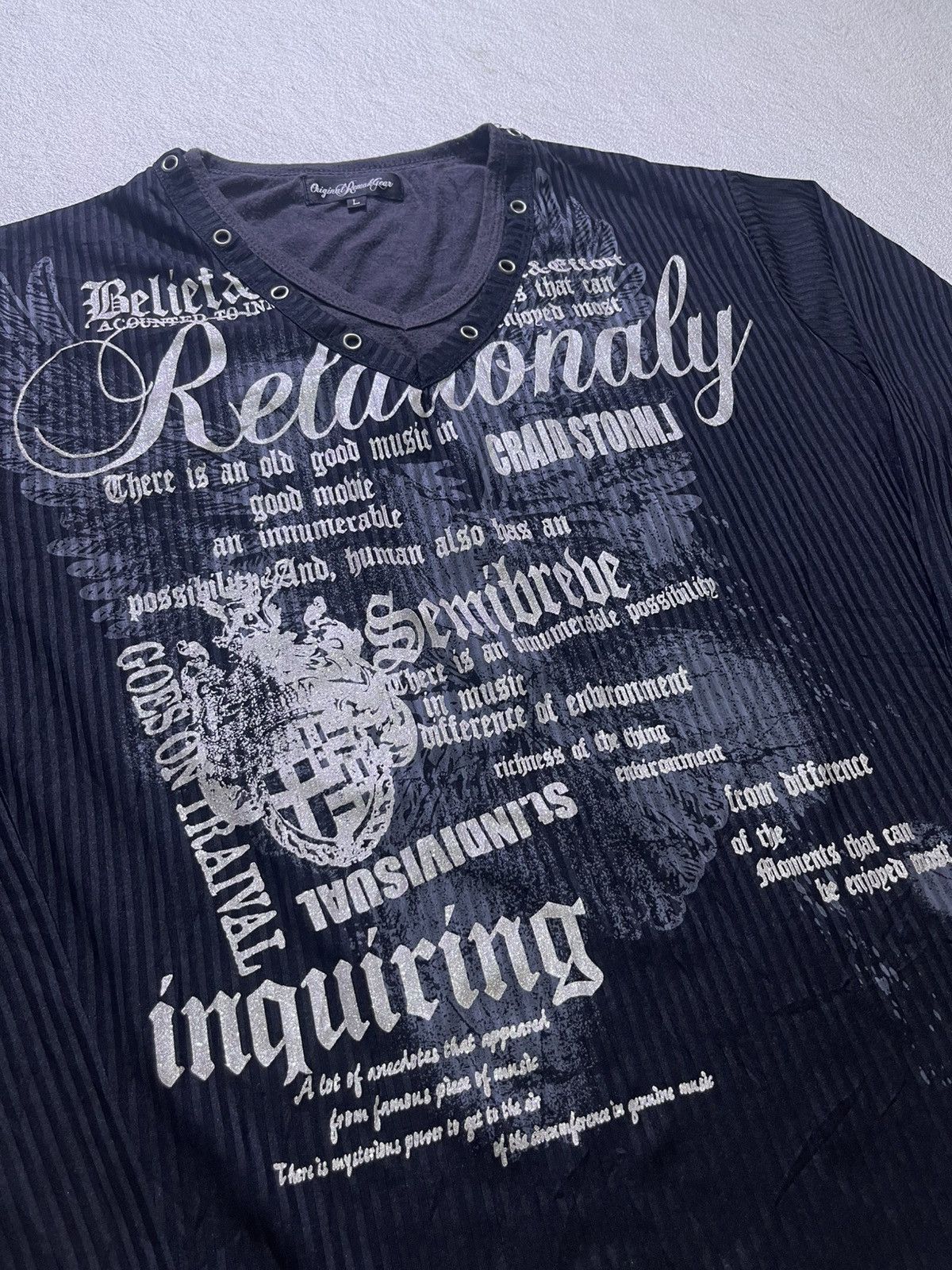 Japanese Brand Y2K ORIGINAL REMAHGEAR long sleeve tshirt Size US M / EU 48-50 / 2 - 3 Thumbnail
