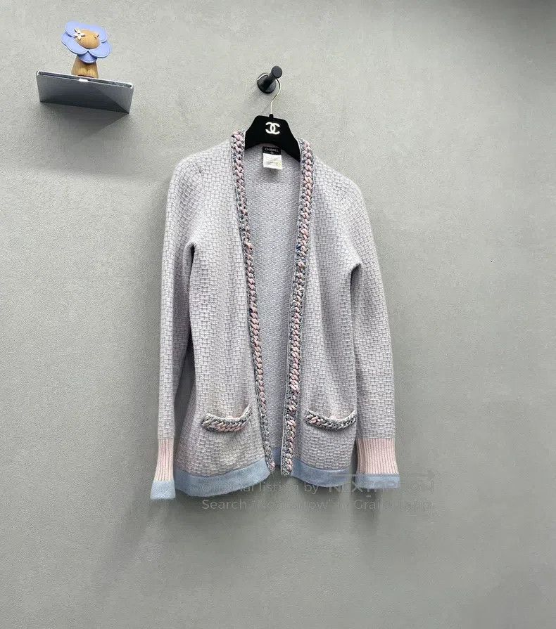 Chanel Chanel Pink-purple knitted cardigan coat Size XS / US 0-2 / IT 36-38 - 3 Thumbnail