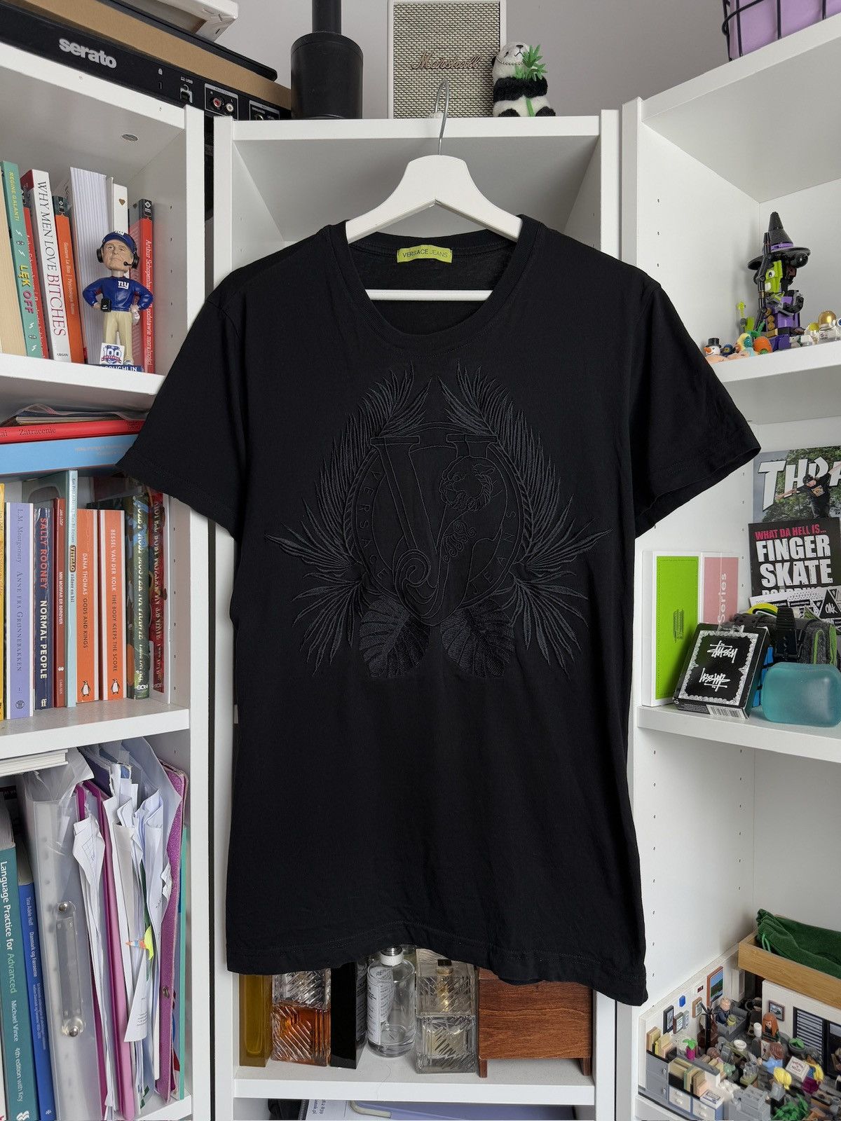Designer × Versace Vintage Versace embroidered logo t-shirt M designer Gianni Size US M / EU 48-50 / 2 - 1 Thumbnail