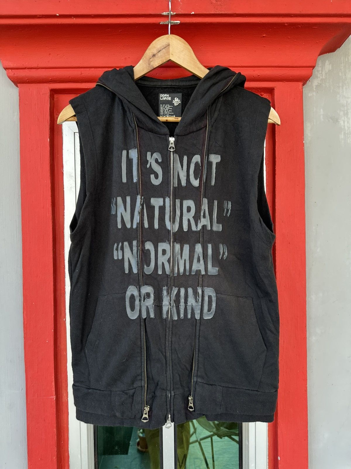 PPFM PPFM “It’s Not Natural Normal Or Kind Sleeveless Hoodie Size US L / EU 52-54 / 3 - 1 Thumbnail