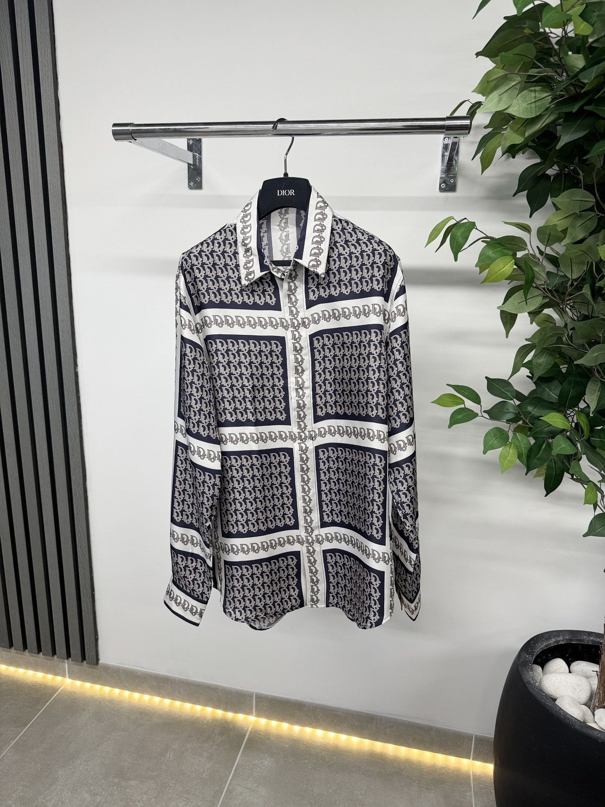 Dior Dior Oblique Pixel Long Sleeve Shirt In Beige RRP £1350 Size US M / EU 48-50 / 2 - 1 Thumbnail