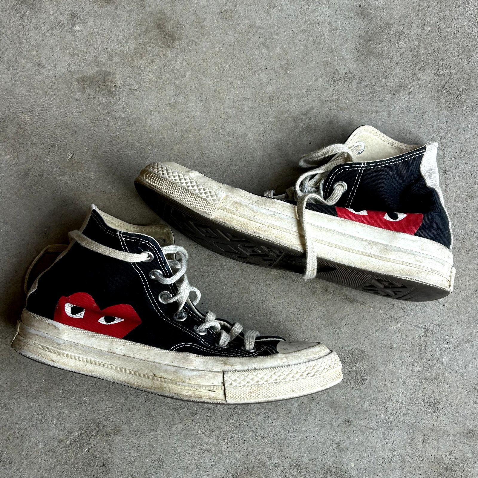 Vintage Worn CDG x Converse Mens: 5.5 Size US 5.5 / EU 38 - 1 Thumbnail