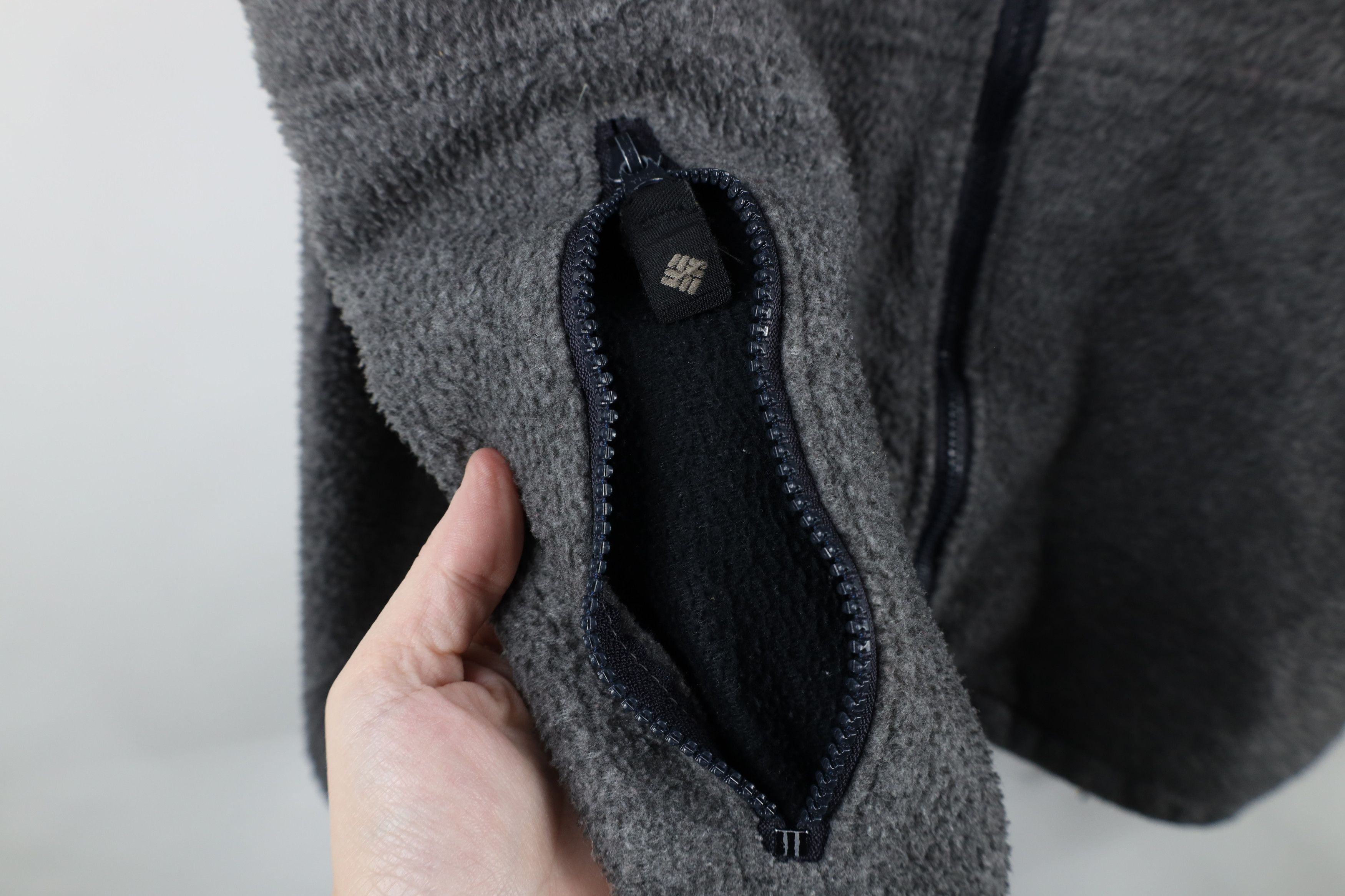 Columbia × Vintage Vintage 90s Columbia Faded Full Zip Fleece Jacket Gray USA Size US XL / EU 56 / 4 - 6 Thumbnail