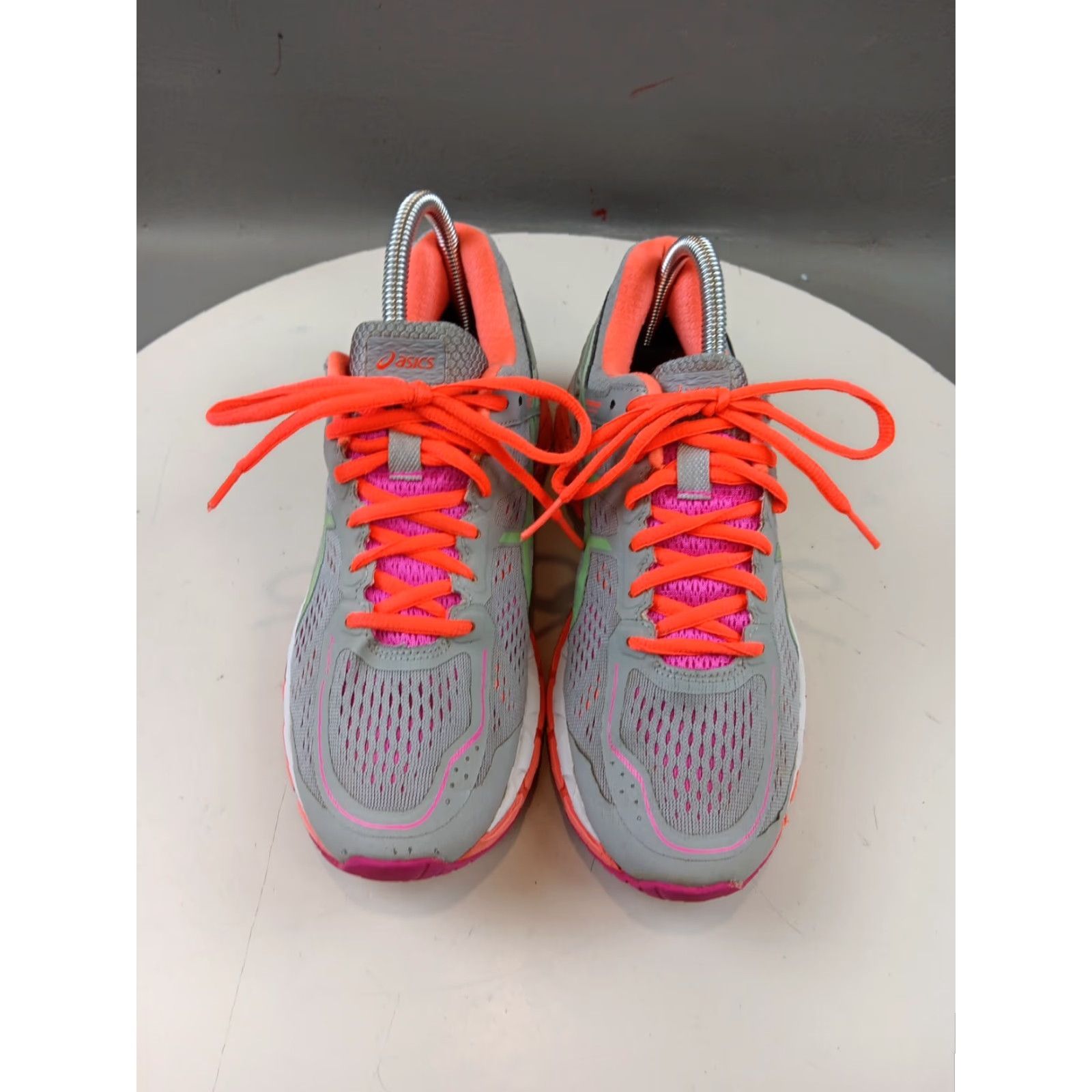 Asics ASICS GEL-Kayano 22 Women's Size 8 Silver Gray/ Pistachio/ Coral Lightly Used Sneaker Athletic Running & Jogging Gel Lace Up Shoes Women Size US 8 / IT 38 - 5 Thumbnail