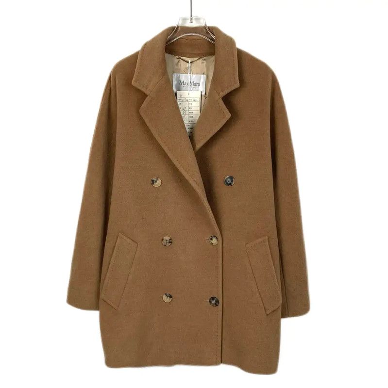 Max Mara MaxMara Brown Women's Coat in Size L 0089 Size L / US 10 / IT 46 - 1 Thumbnail