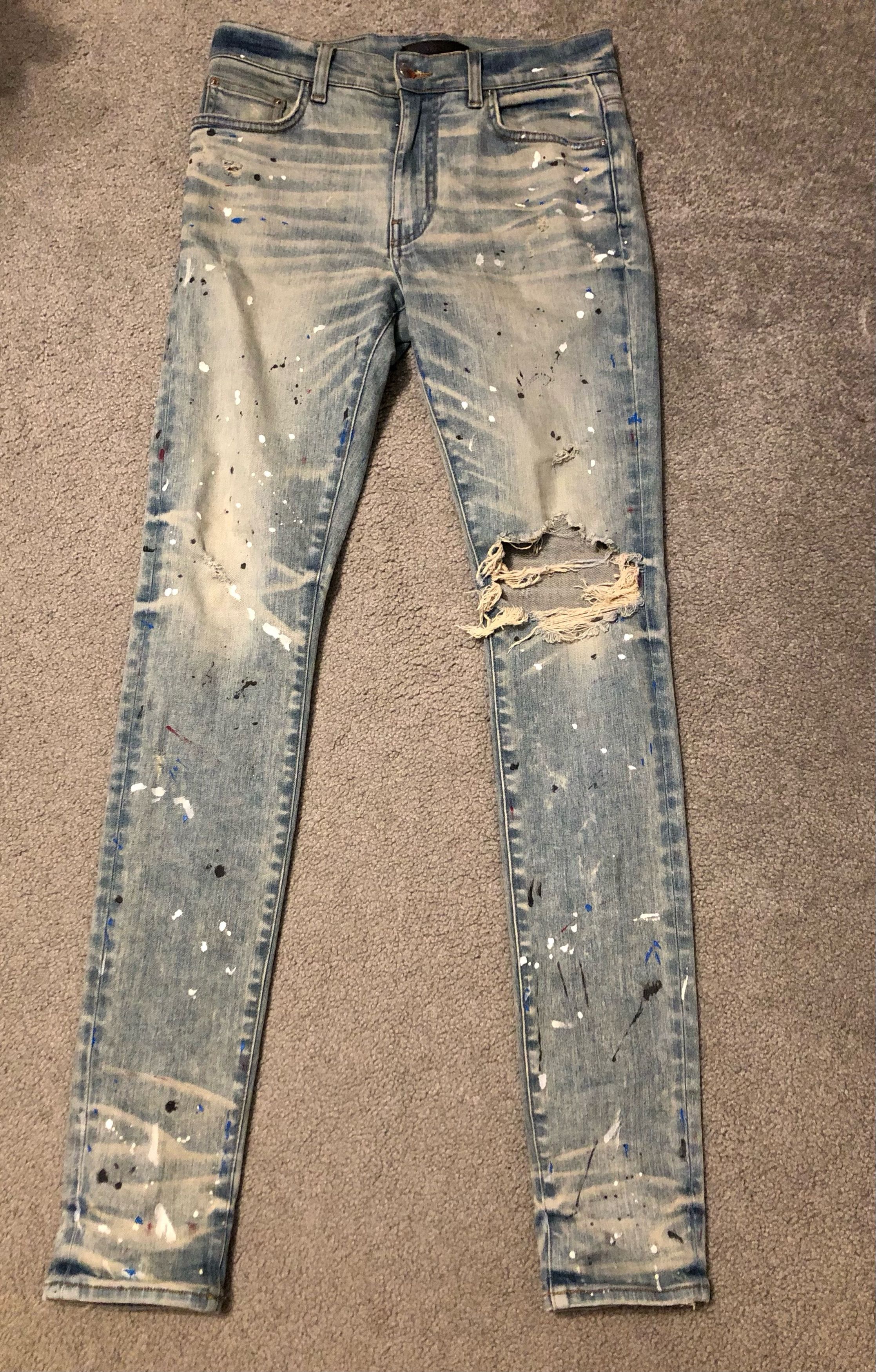 Amiri Amiri Paint Splatter Jeans Size US 30 / EU 46 - 1 Thumbnail