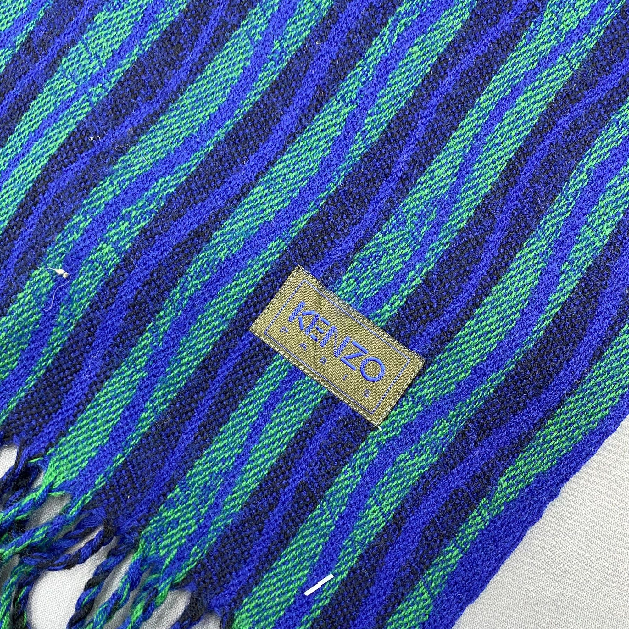 Kenzo Vintage Kenzo Paris Scarf Muffler Wool Fringe Winter Scarves Size ONE SIZE - 5 Thumbnail