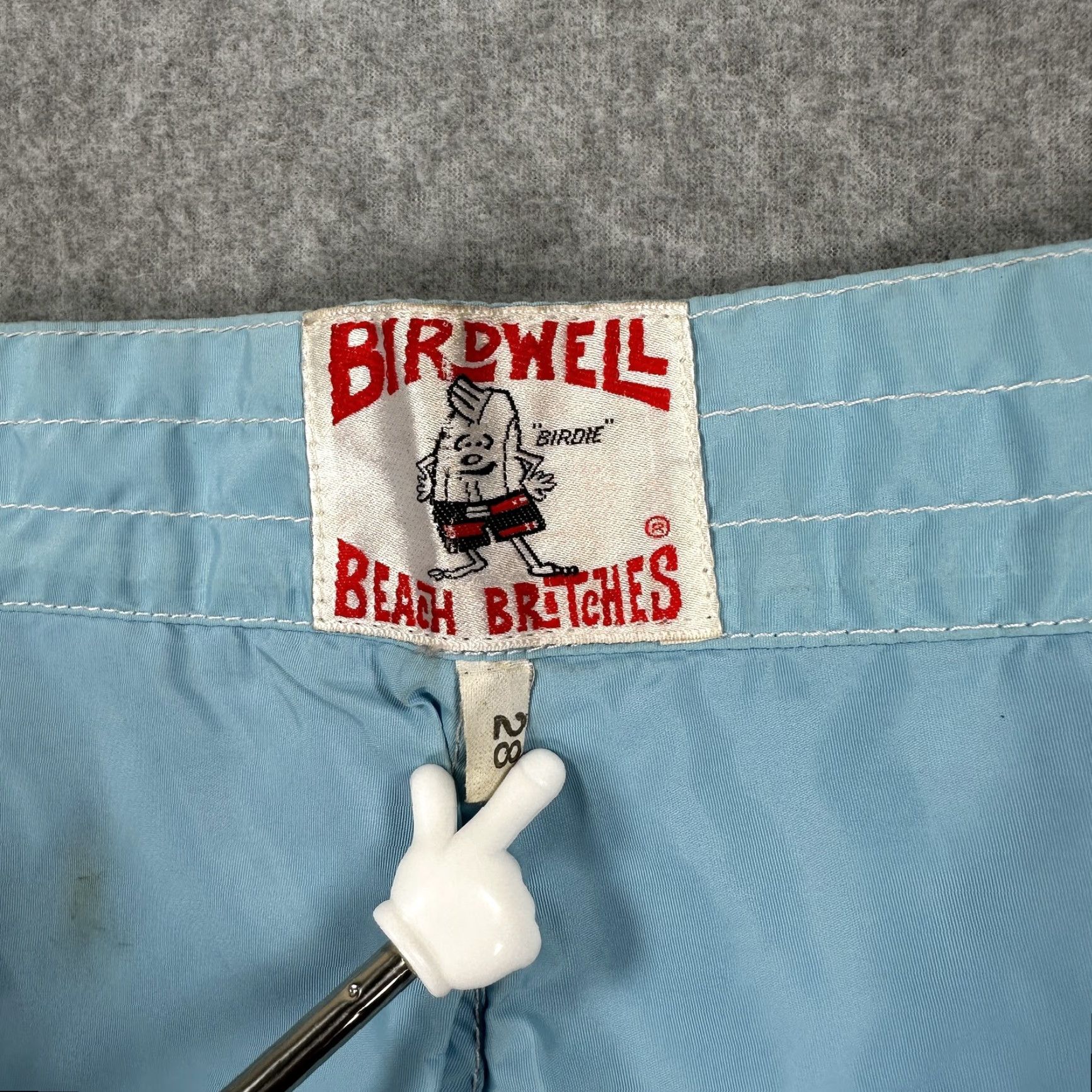 Vintage VINTAGE Birdwell Beach Britches Swim Shorts Mens 28 Board Trunks Surf Blue Solid Retro Beach 90s Mens Size US 28 / EU 44 - 7 Thumbnail