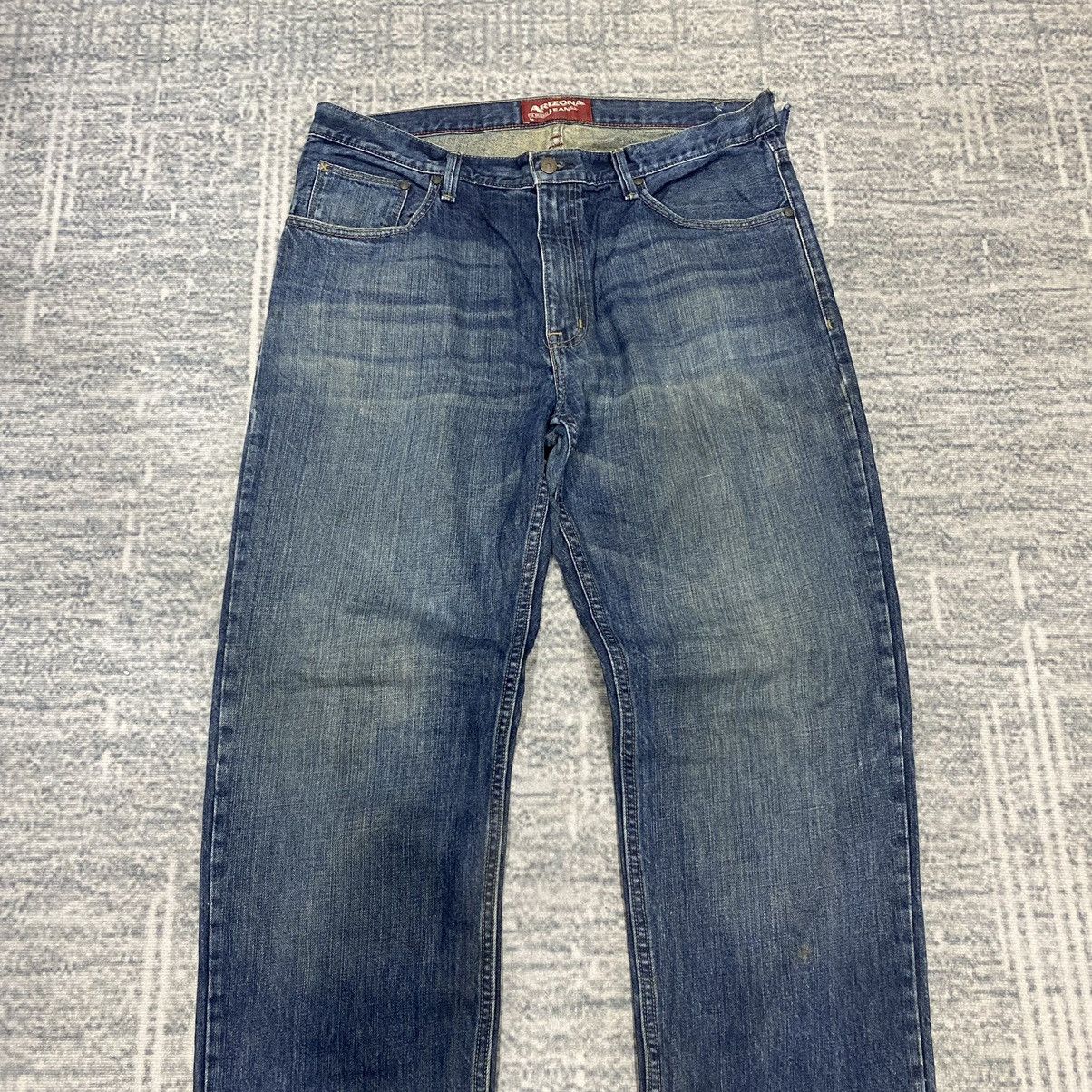 Hysteric Glamour × Japanese Brand × Le Grande Bleu (L.G.B.) Sick☠️ Arizona Mud Wash Relaxed Straight Jeans Denim 90s Size US 38 / EU 54 - 3 Thumbnail