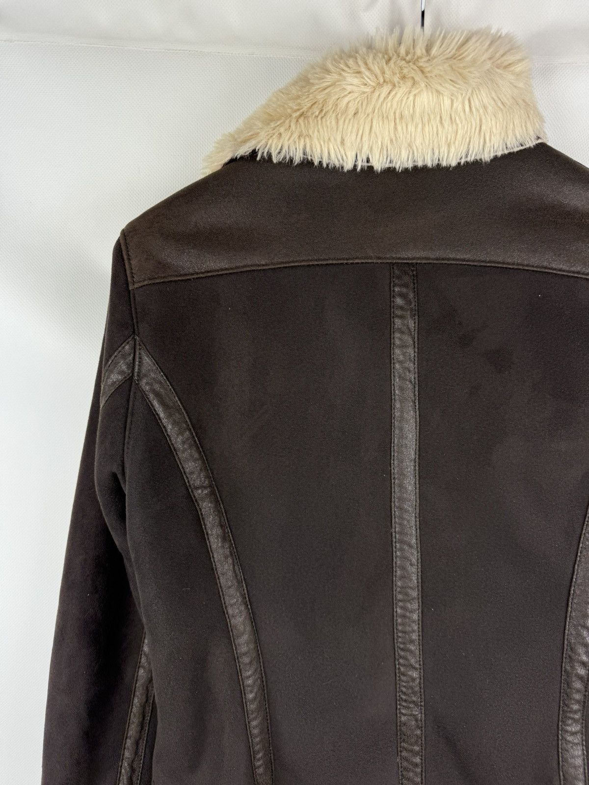 Armani Armani Jeans Ladies Faux Fur Aviator Y2K Bomber Jacket Size M / US 6-8 / IT 42-44 - 16 Thumbnail