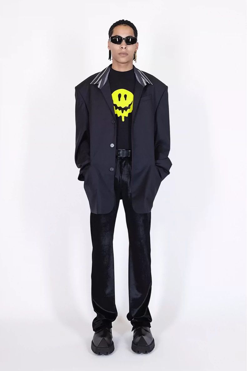 Balenciaga Balenciaga SS21 shirt lapel patchwork shoulder pad silhouet Size US S / EU 44-46 / 1 - 6 Thumbnail