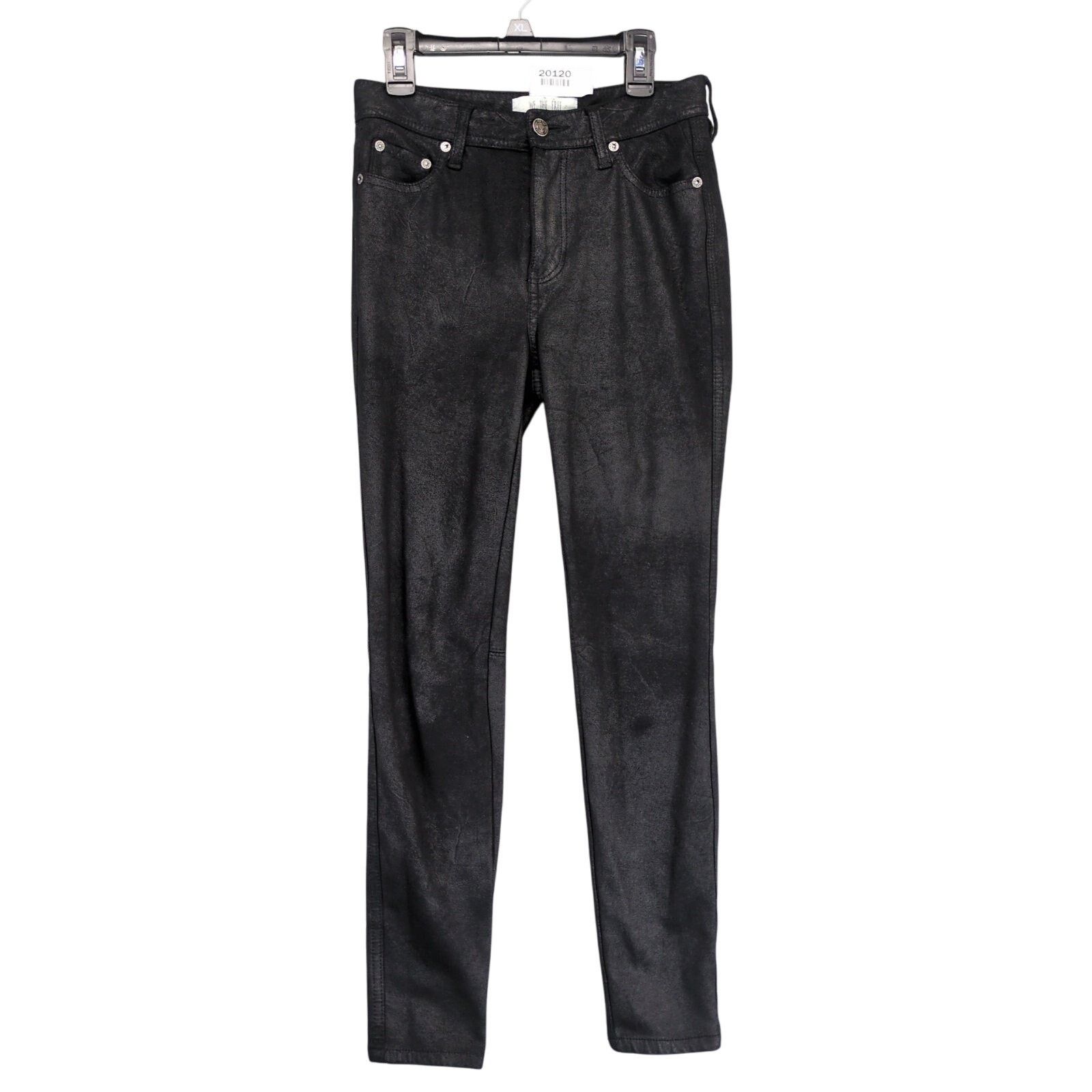Free People We The Free People 26x28 Black Faux Suede Skinny Jeans Size 26" / US 2 / IT 38 - 1 Thumbnail