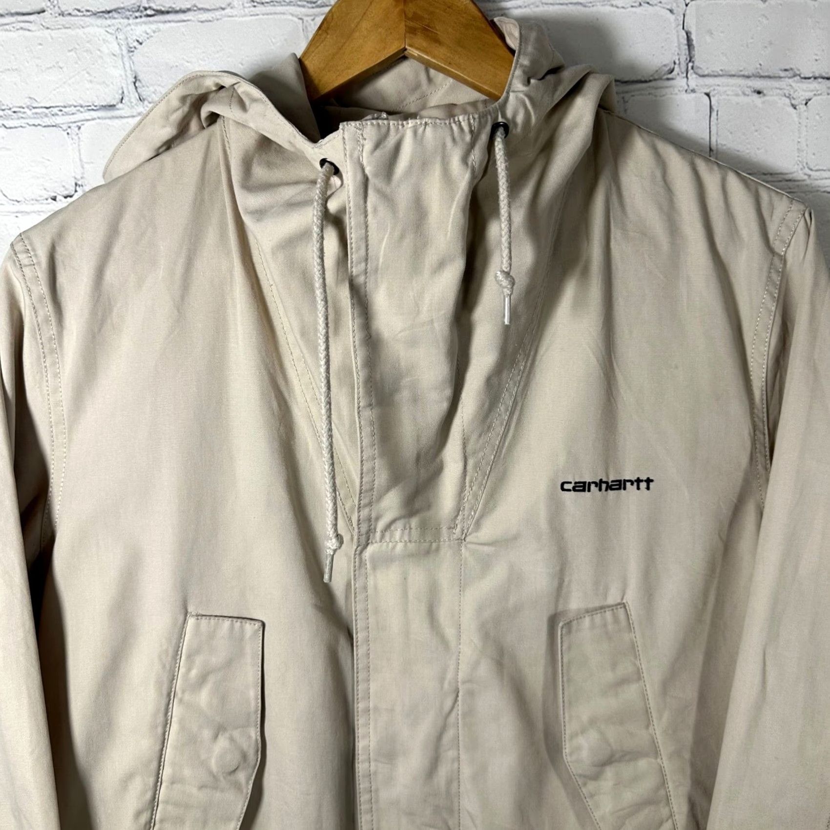 Carhartt Wip Carhartt WIP Womens Battle Parka Jacket Beige Hooded Coat M Size M / US 6-8 / IT 42-44 - 2 Thumbnail