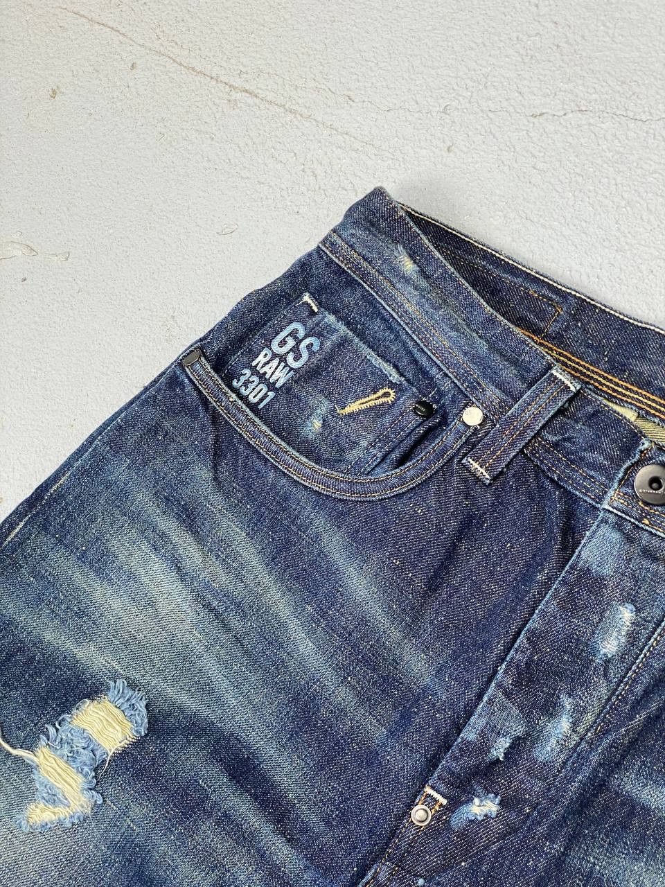 G-Star × Vintage G Star Raw Vintage Denim jeans size 31/34 big logo Size US 31 - 7 Thumbnail