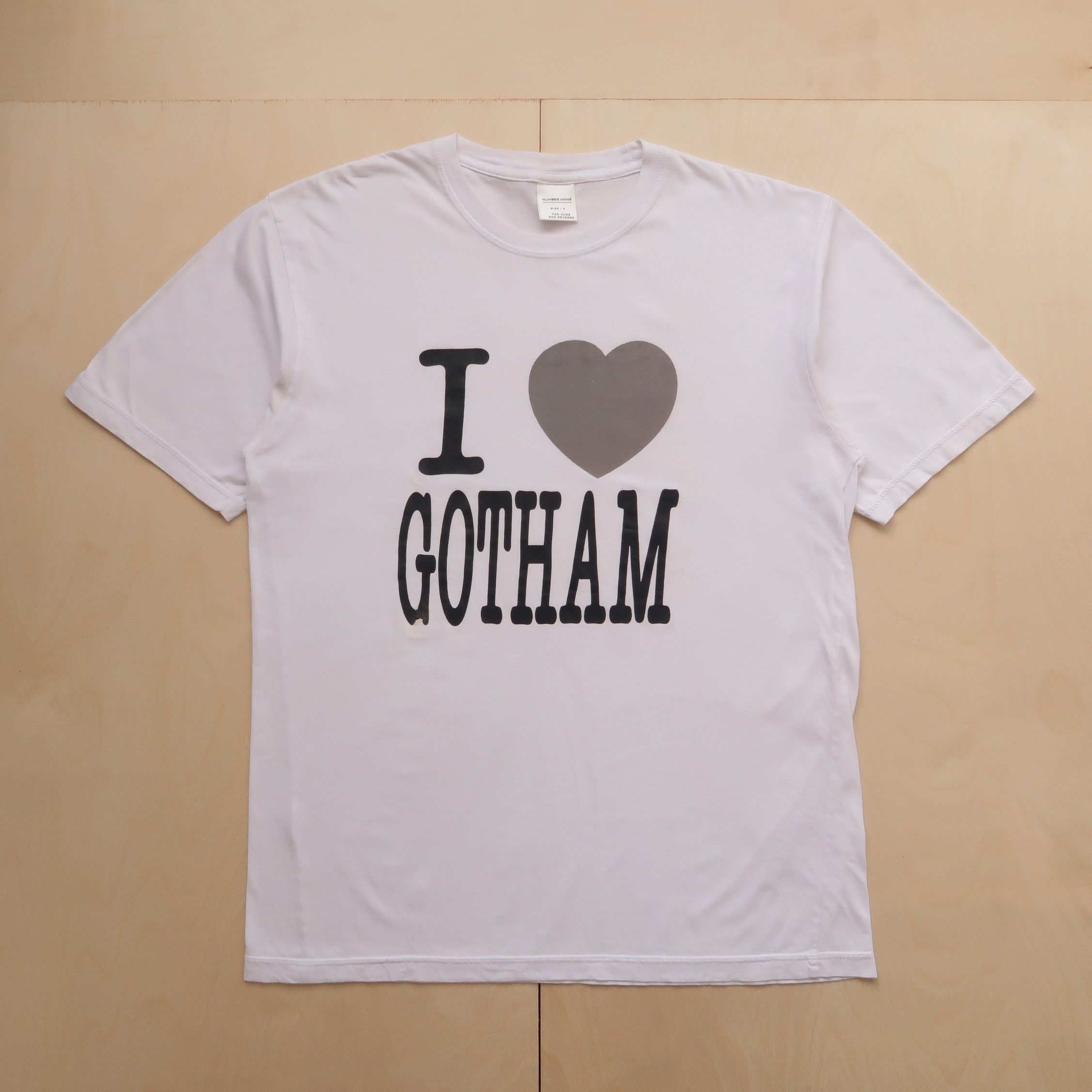 Number N Ine I Love Gotham Tee | Grailed