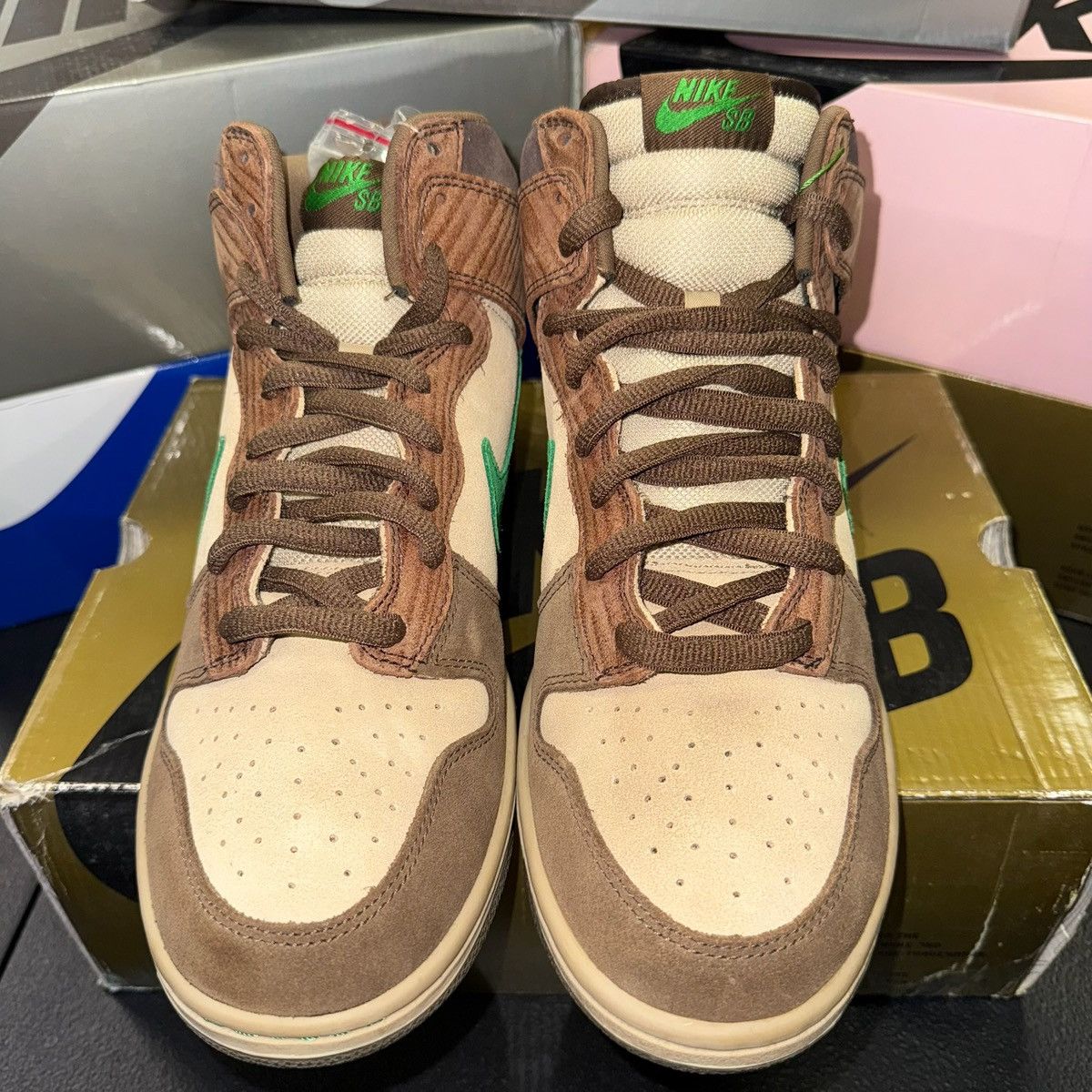 Nike Size 10 - Nike Dunk Premium SB High Tweed Classic Green Size US 10 / EU 43 - 4 Thumbnail