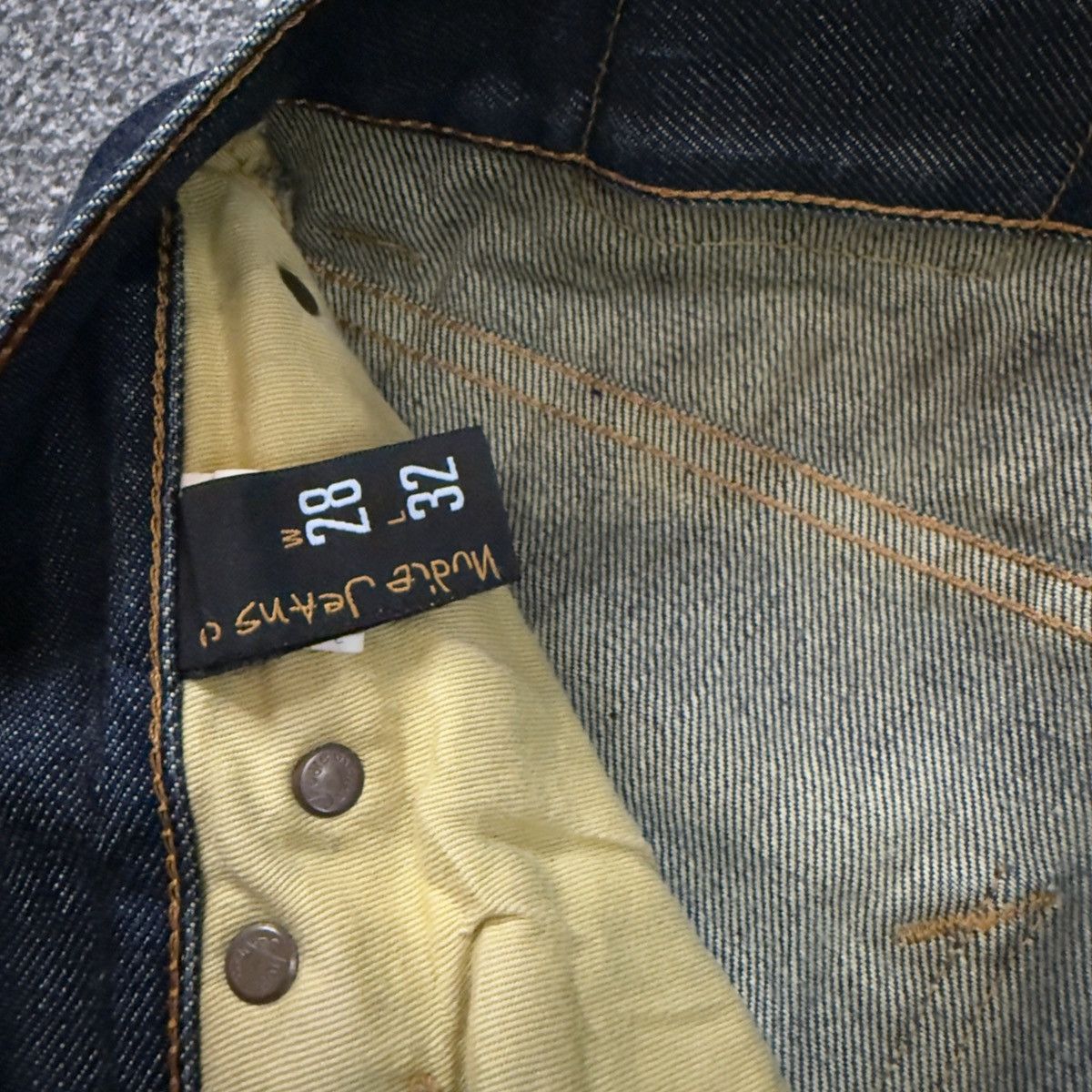 Nudie Jeans Y2K Streetwear Grim Tim Deep Shade Denim Size US 28 / EU 44 - 11 Thumbnail