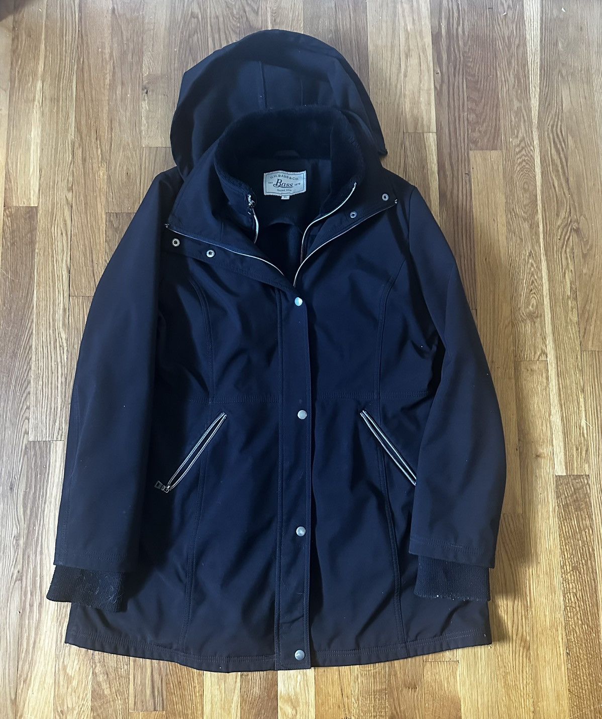 G.H. Bass & Co. Double Layer Zip Coat G.H Bass With Faux Fur Collar XL Size XL / US 12-14 / IT 48-50 - 1 Thumbnail
