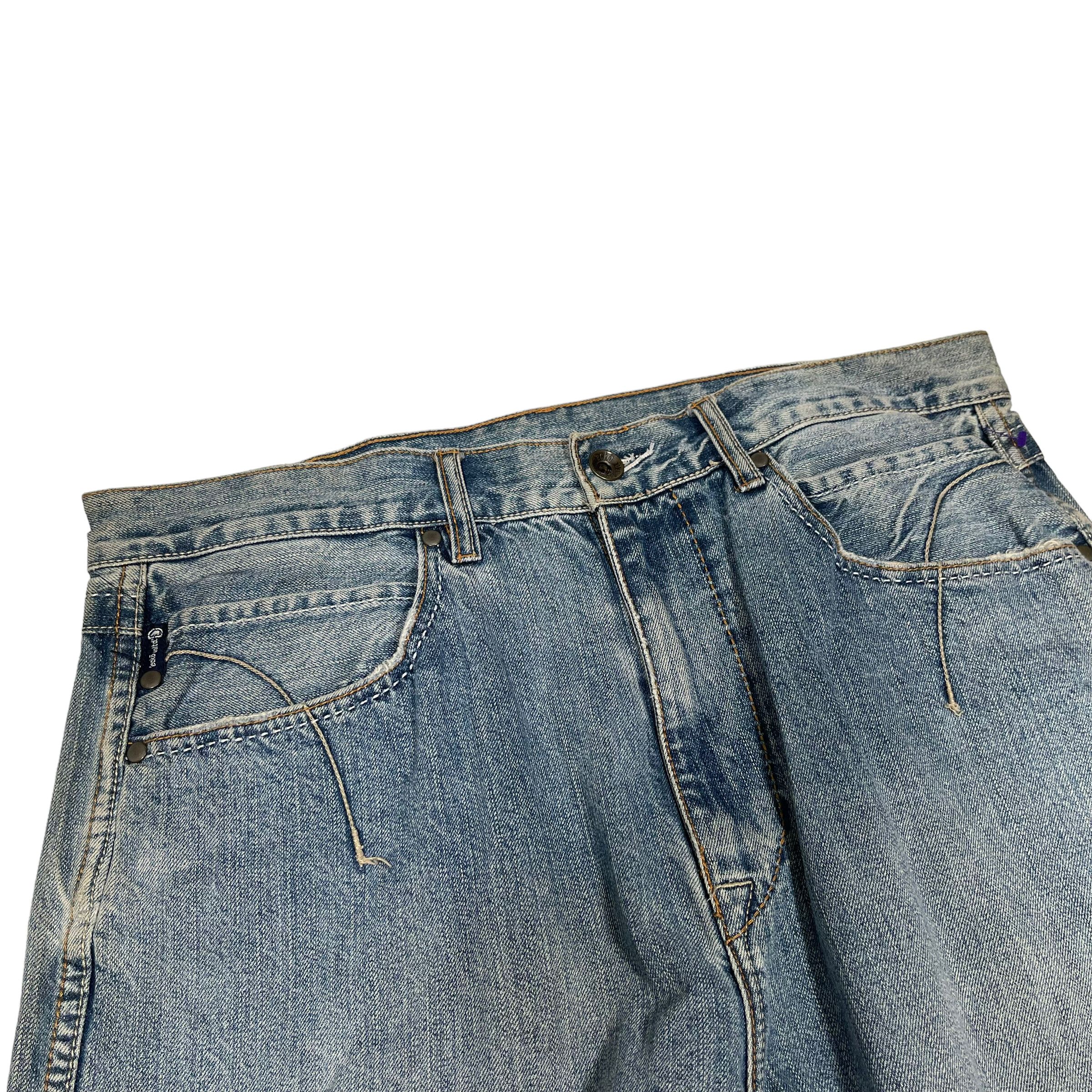 Ecko Unltd. × JNCO Ecko Unlimited Baggy Skater Vintage Y2K Sick Denim Pants Size US 34 / EU 50 - 6 Thumbnail