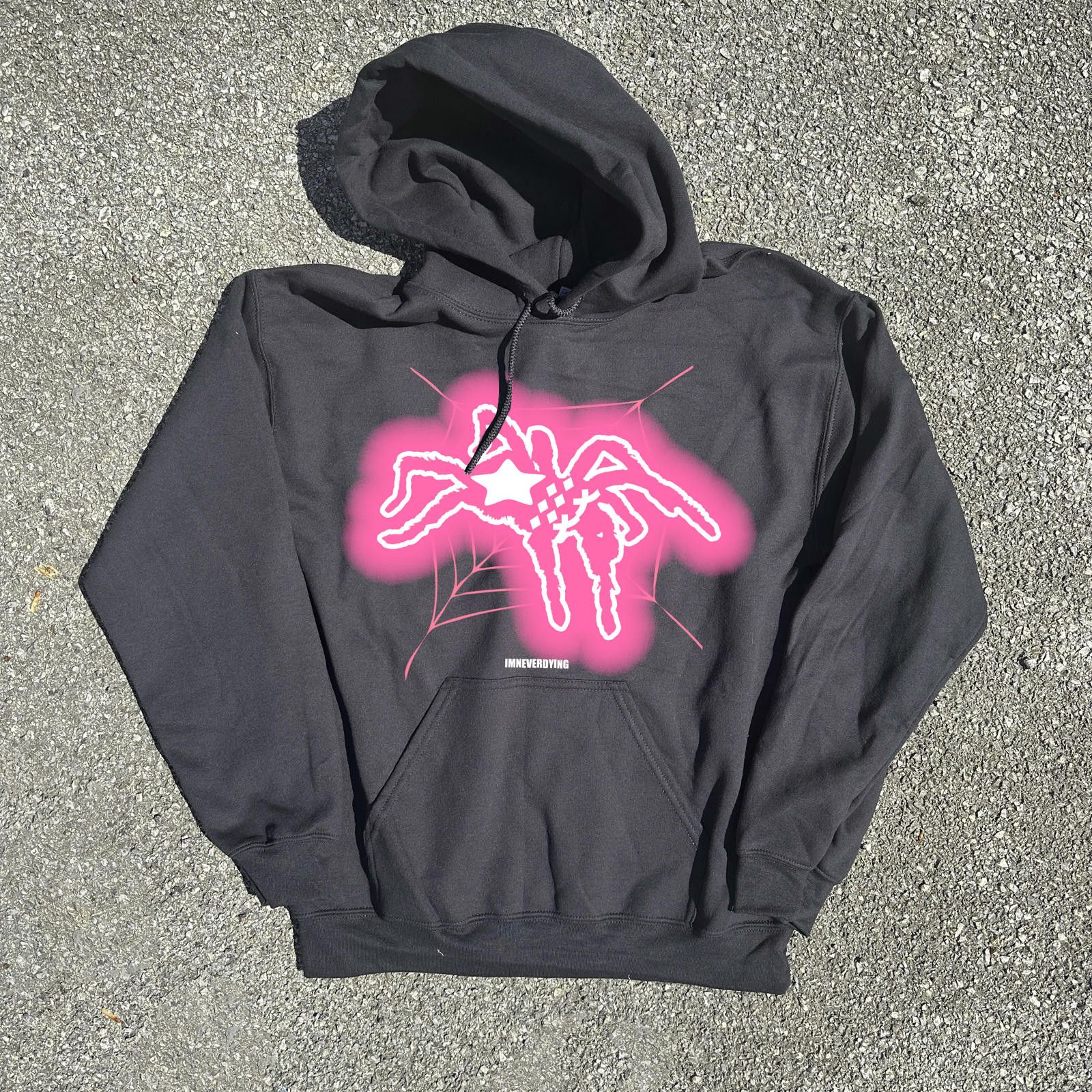 image of Spinner Hoodie Black / Pink M, Men's (Size Medium)