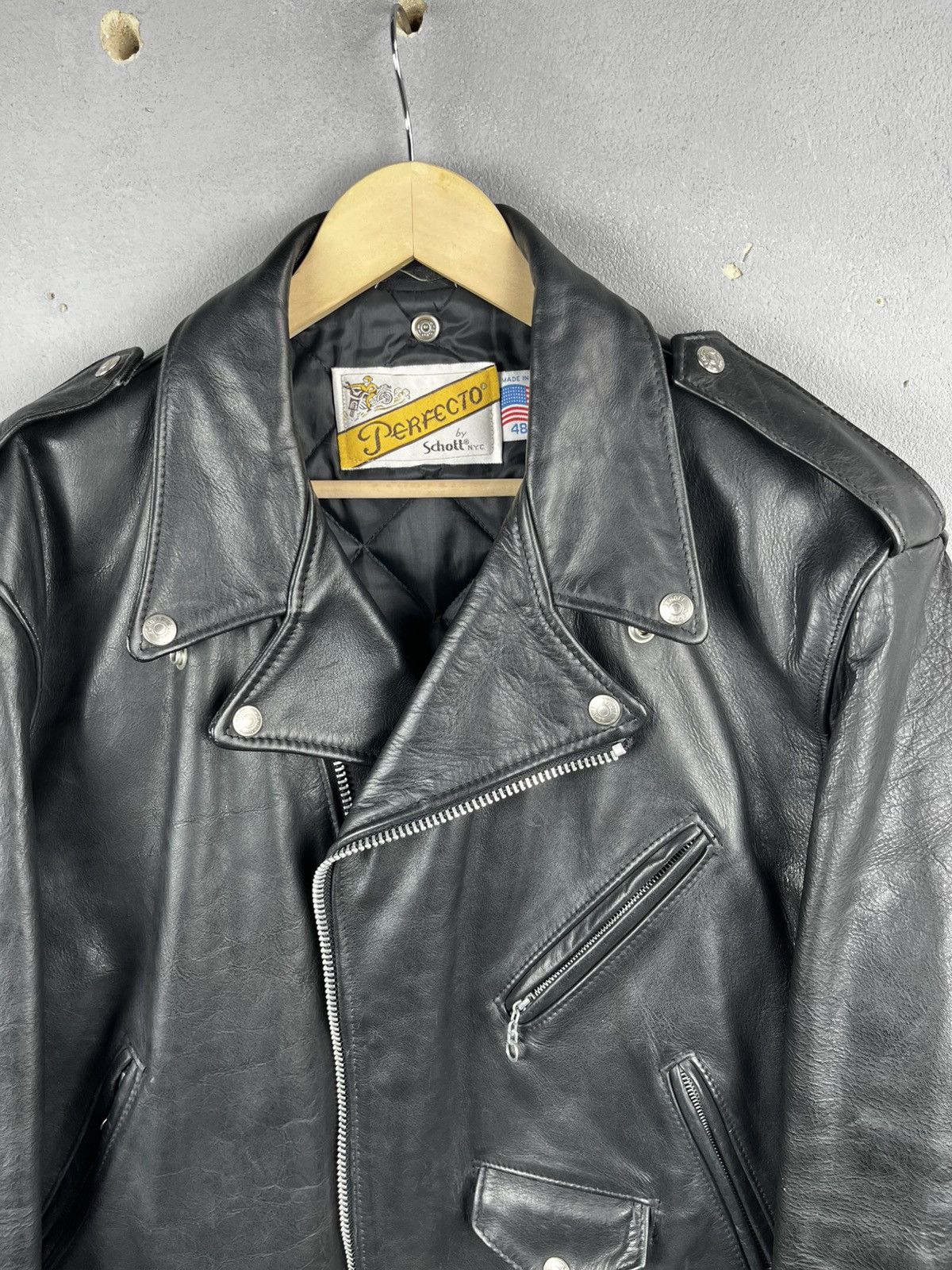 Schott Schott leather jacket Size US L / EU 52-54 / 3 - 2 Thumbnail