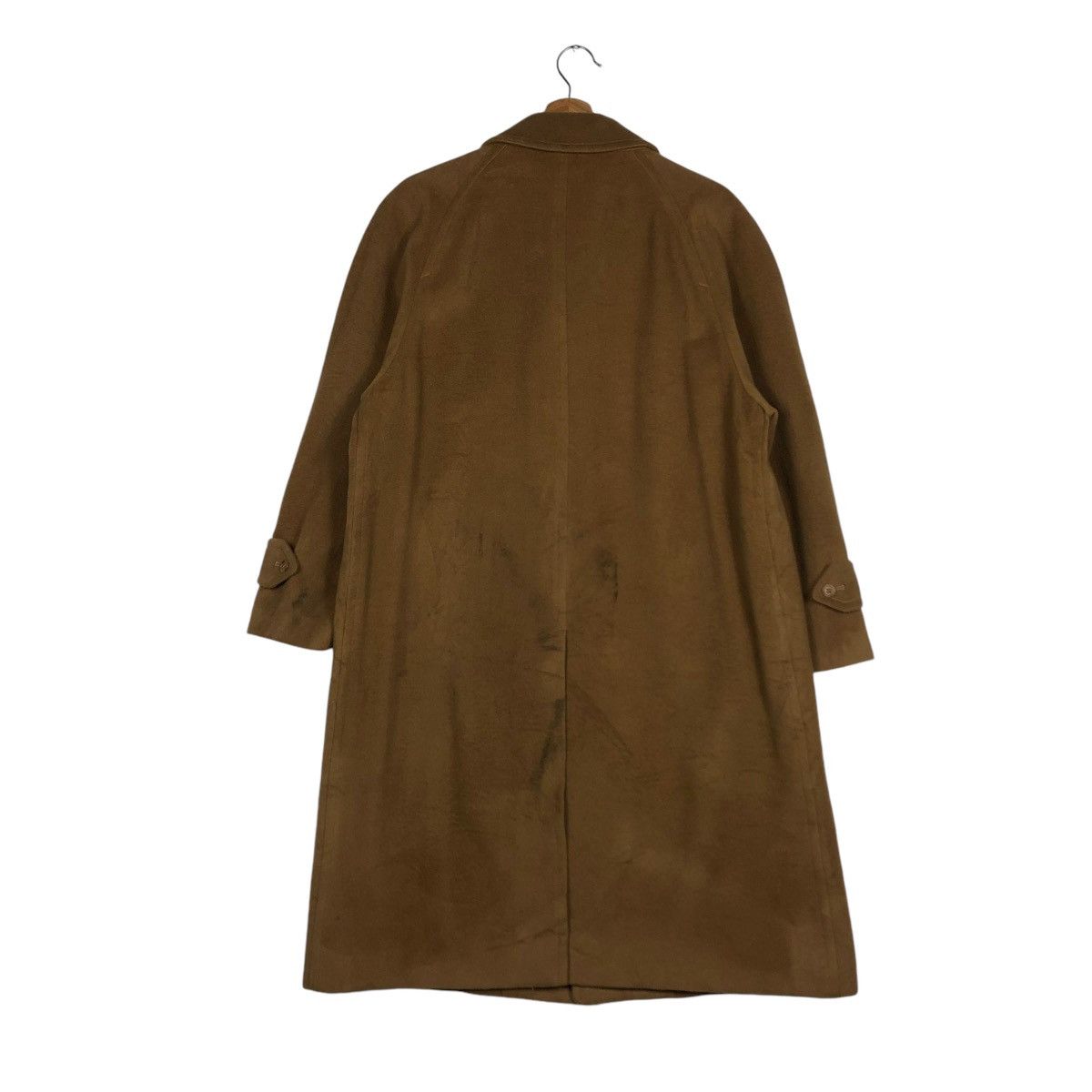 Burberry 🔥VINTAGE FLY WOOL HERRINGBONE LONG JACKET BURBERRYS Size US M / EU 48-50 / 2 - 11 Thumbnail