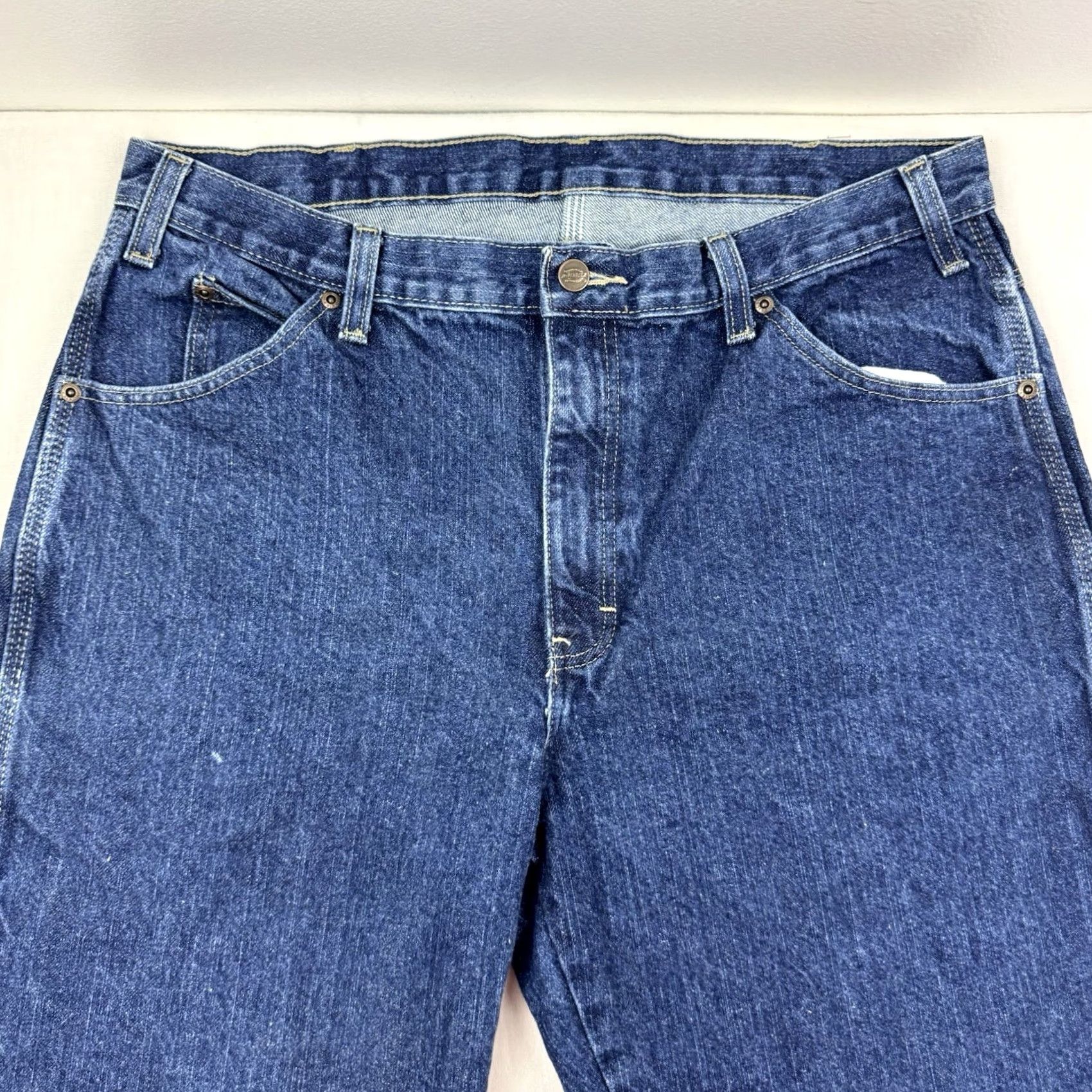 Dickies Dickies Jeans Adult 36x32 Relaxed Fit Workwear Hipster Y2K Grunge Blue USA Mens Jeans Regular Straight 36 32 Size US 36 / EU 52 - 2 Thumbnail