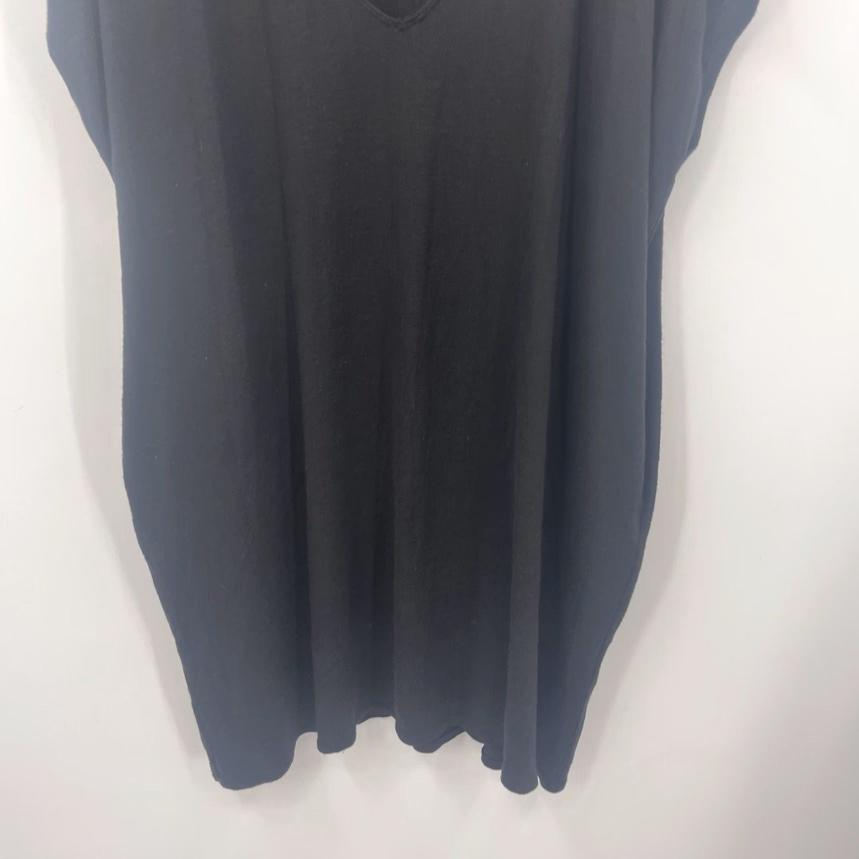 Vintage Wilfred Free Dress Womens M Black Short Sleeve Lorelei Dolman Lagenlook Aritzia Size 32" / US 10 / IT 46 - 3 Thumbnail