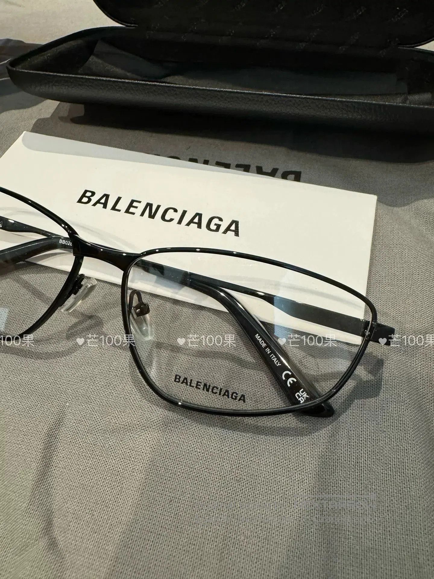 Balenciaga Balenciaga 23 Black Irregular Optical Frames. Size ONE SIZE - 4 Thumbnail