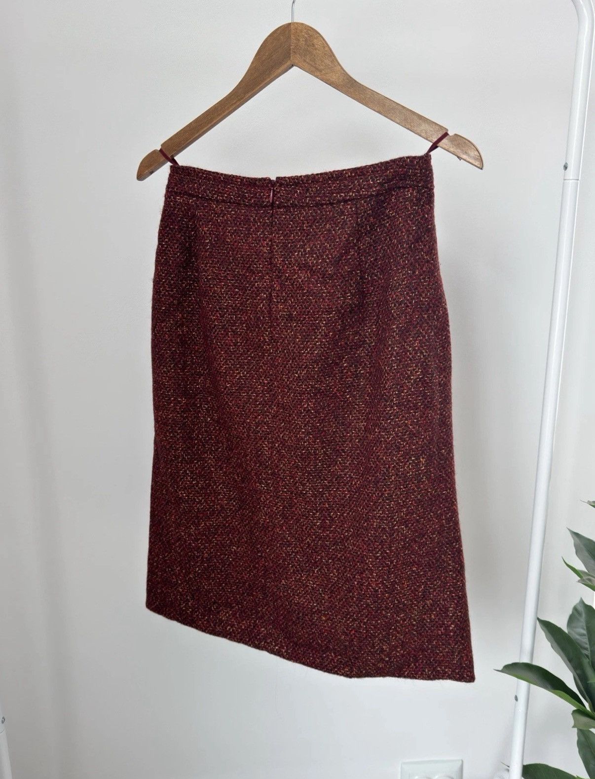 Max Mara Max Mara Wool Knitted Red Skirt Luxury Woman Size S Size 28" / US 6 / IT 42 - 4 Thumbnail