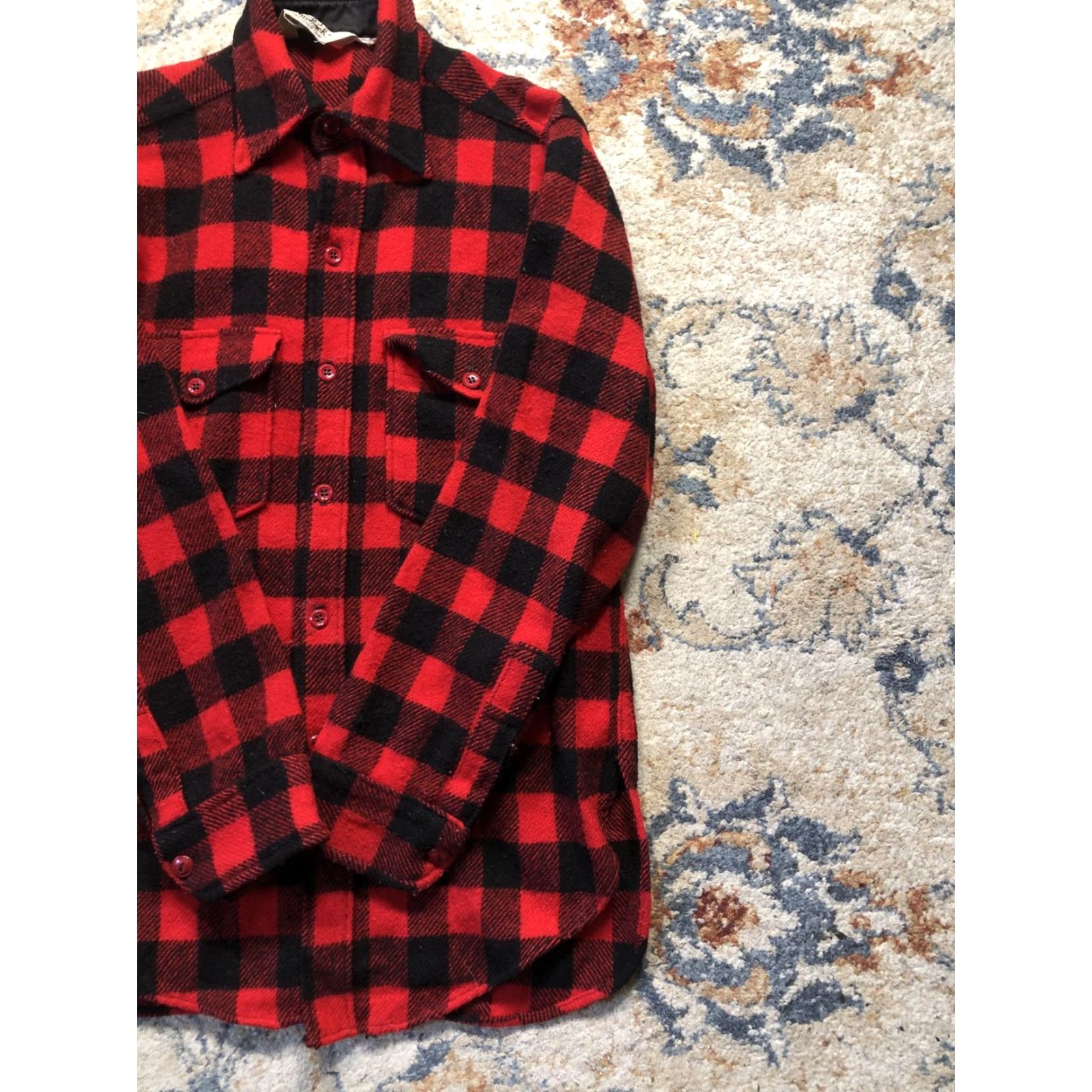 Vintage VINTAGE Woolrich Shirt Jacket Mens M Red Black Buffalo Plaid Wool 60s Size US M / EU 48-50 / 2 - 4 Thumbnail