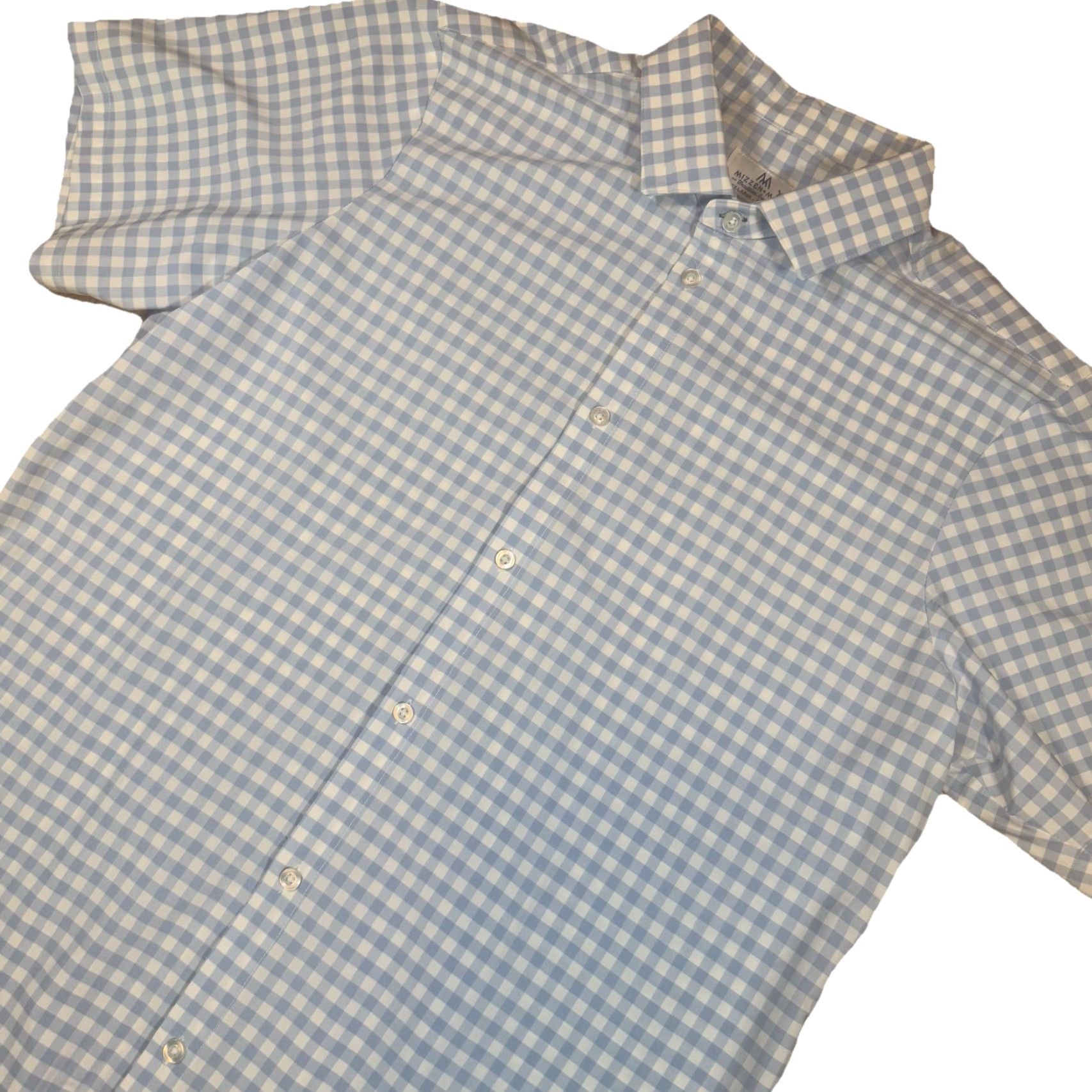 Mizzen+Main Mizzen Main Button Shirt Mens 2XL Short Sleeve Plaid Stretch USA Made Multicolor Button-Up Shirt Mens 2XL USA Plaid Stretch Size US XXL / EU 58 / 5 - 2 Thumbnail