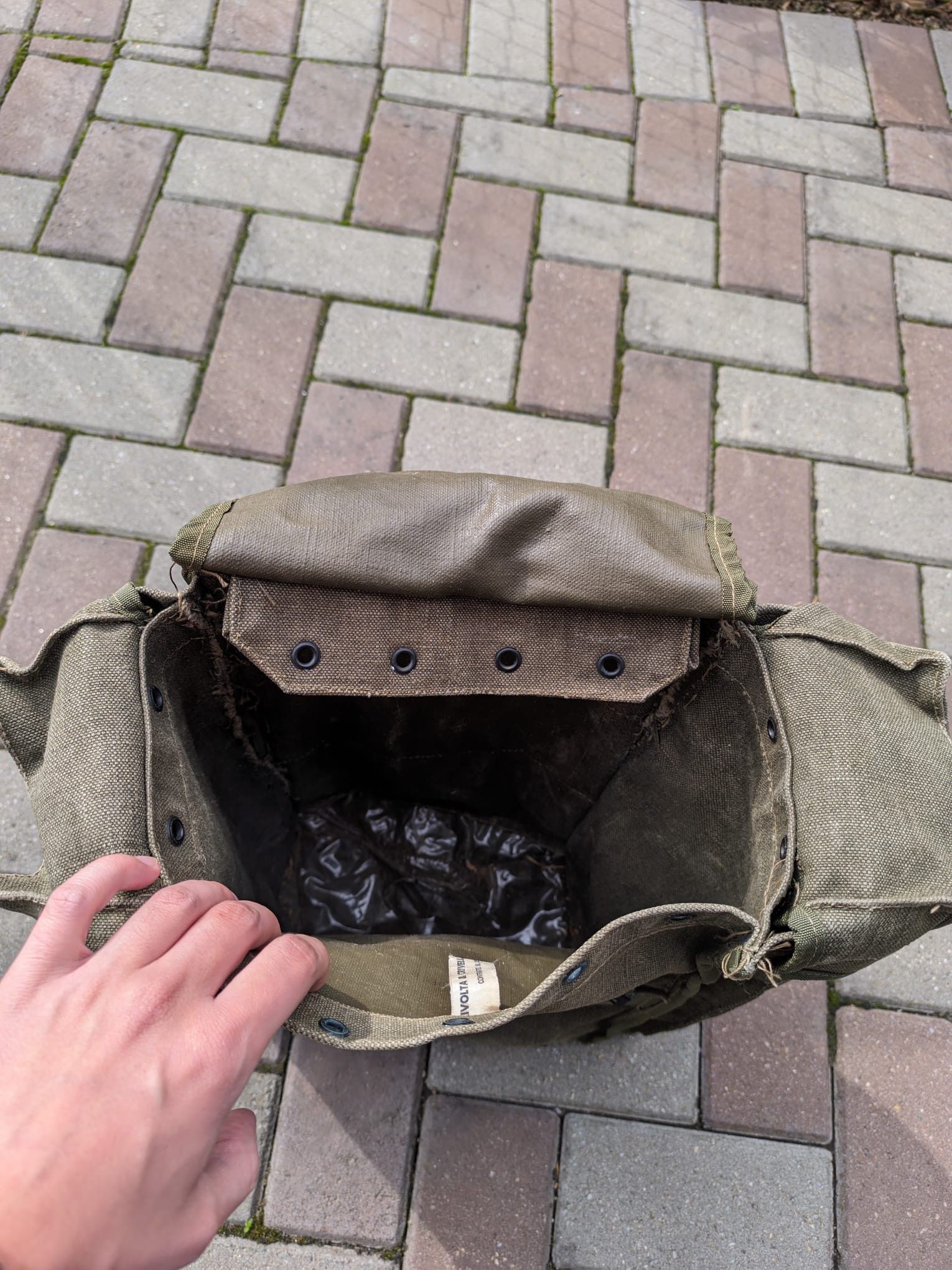Vintage trashed destroyed vintage military backpack italy rare Size ONE SIZE - 9 Thumbnail