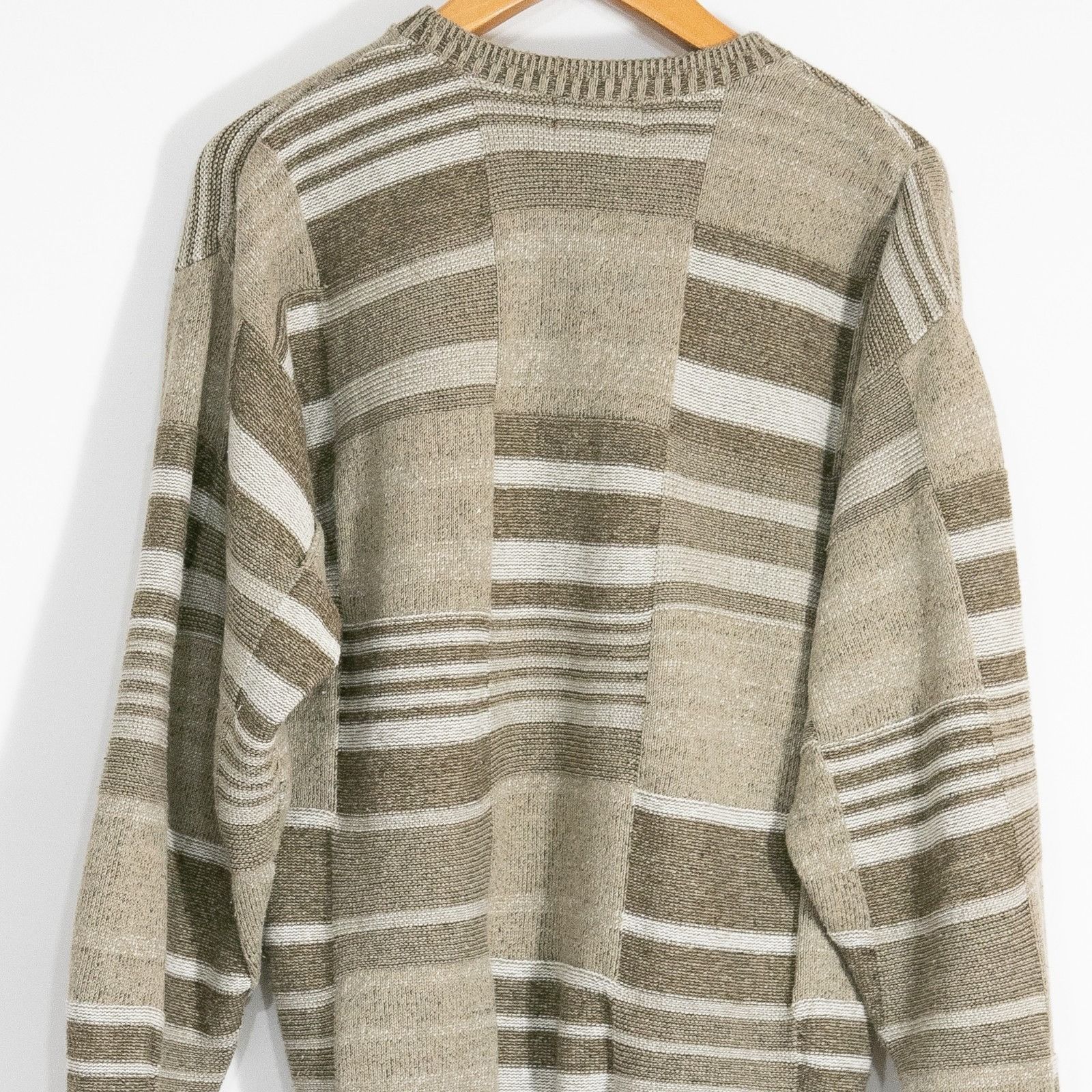 Bill Blass Vintage Bill Blass Geometric Pattern Cotton Sweater Large Size US L / EU 52-54 / 3 - 5 Thumbnail