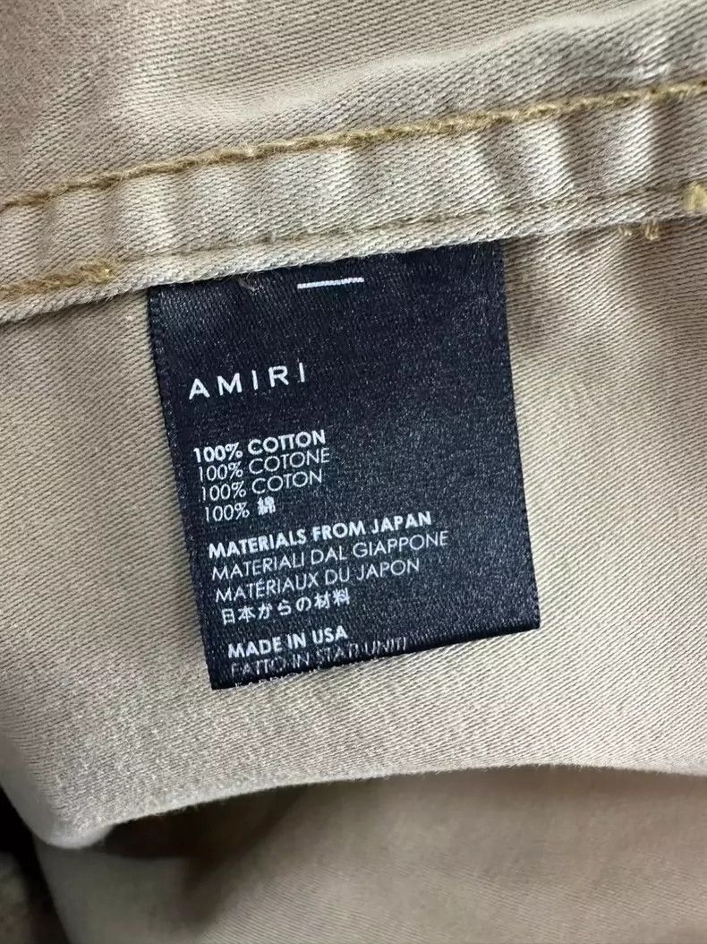Amiri Amiri pocket stud camo distressed denim jacket Size US S / EU 44-46 / 1 - 5 Thumbnail