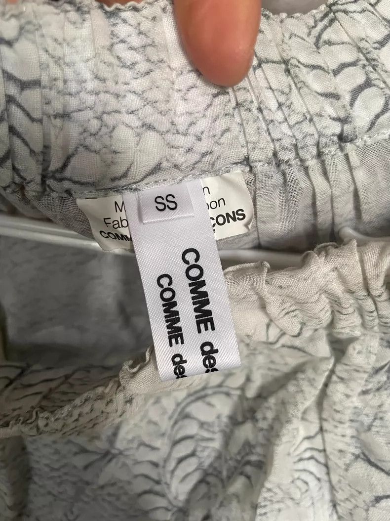 Comme Des Garcons size S Printed cotton skirt