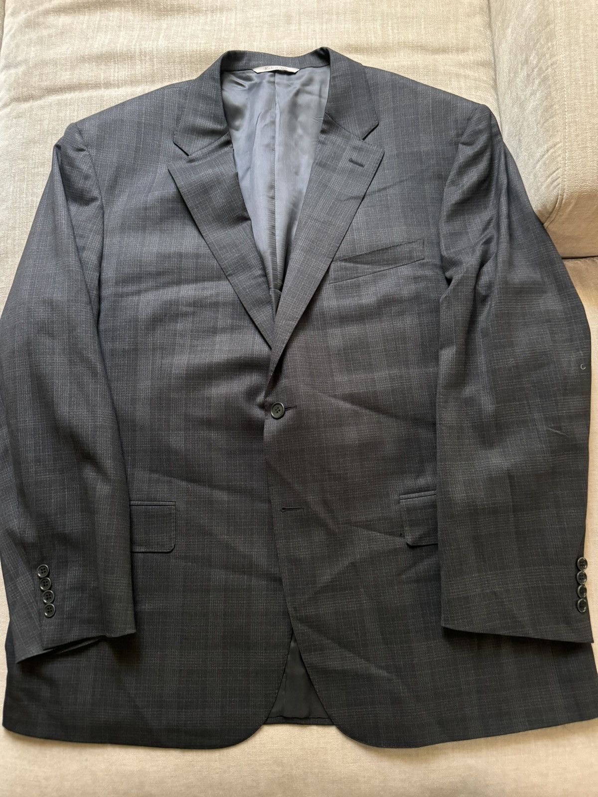 Canali Canali Made in Italy Subtle Prince of Wales Wool Suit $1995 Size 48R - 2 Thumbnail
