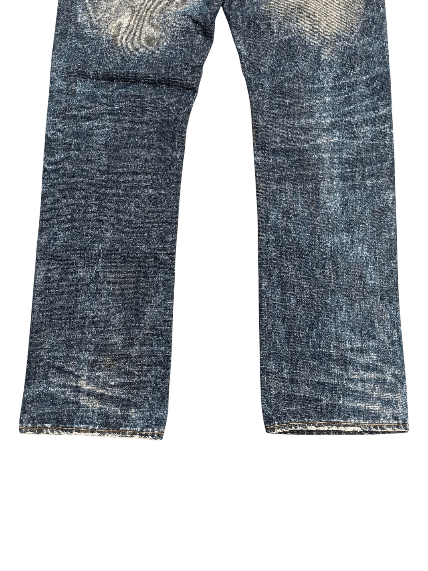 Tornado Mart STRIVERS & CO UNION MADE TIE DYE DISTRESSED WHISKERS FADED Size US 30 / EU 46 - 14 Thumbnail
