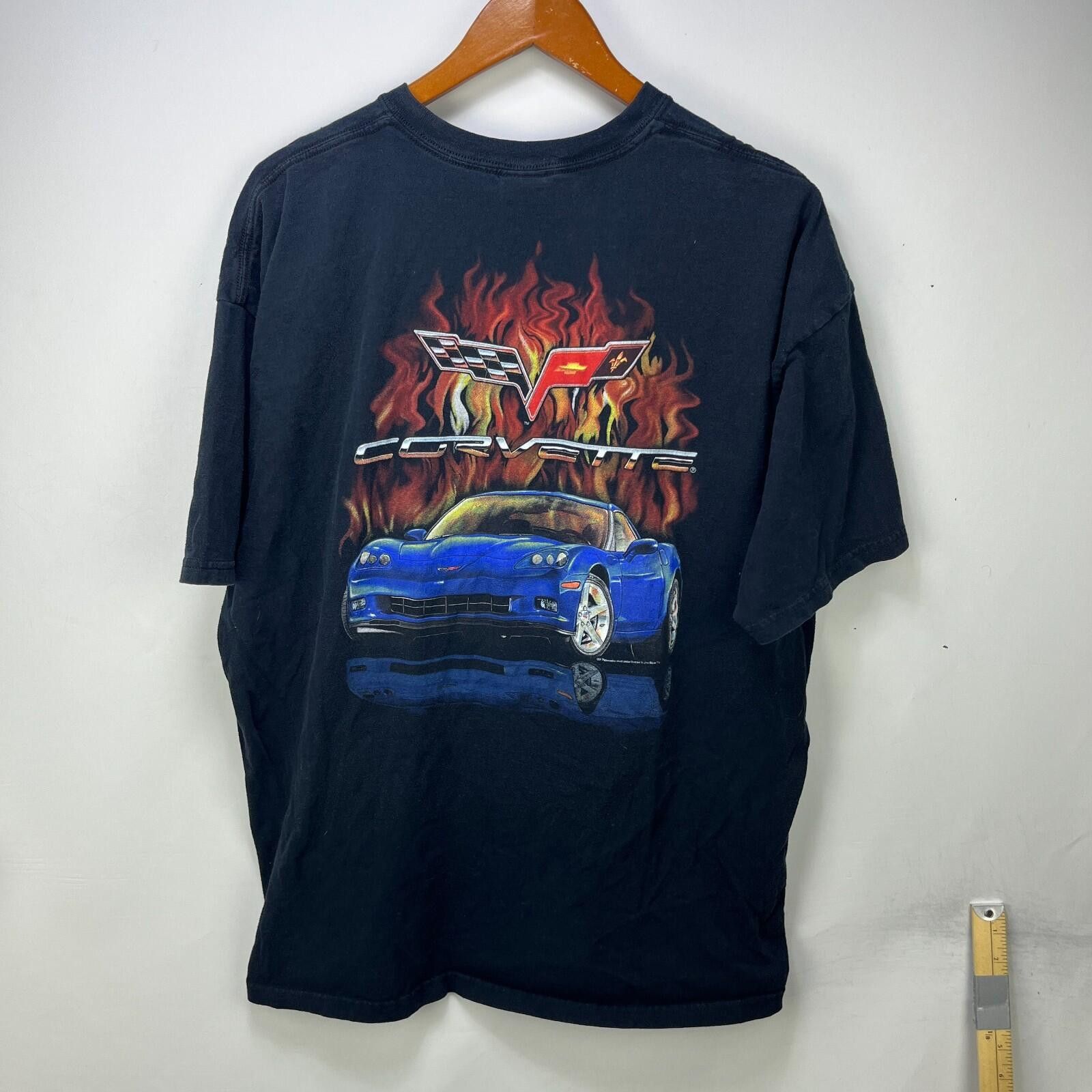 Chevrolet Vintage Chevrolet Corvette C6 Flames Racing T Shirt 2XL Size US XXL / EU 58 / 5 - 1 Thumbnail