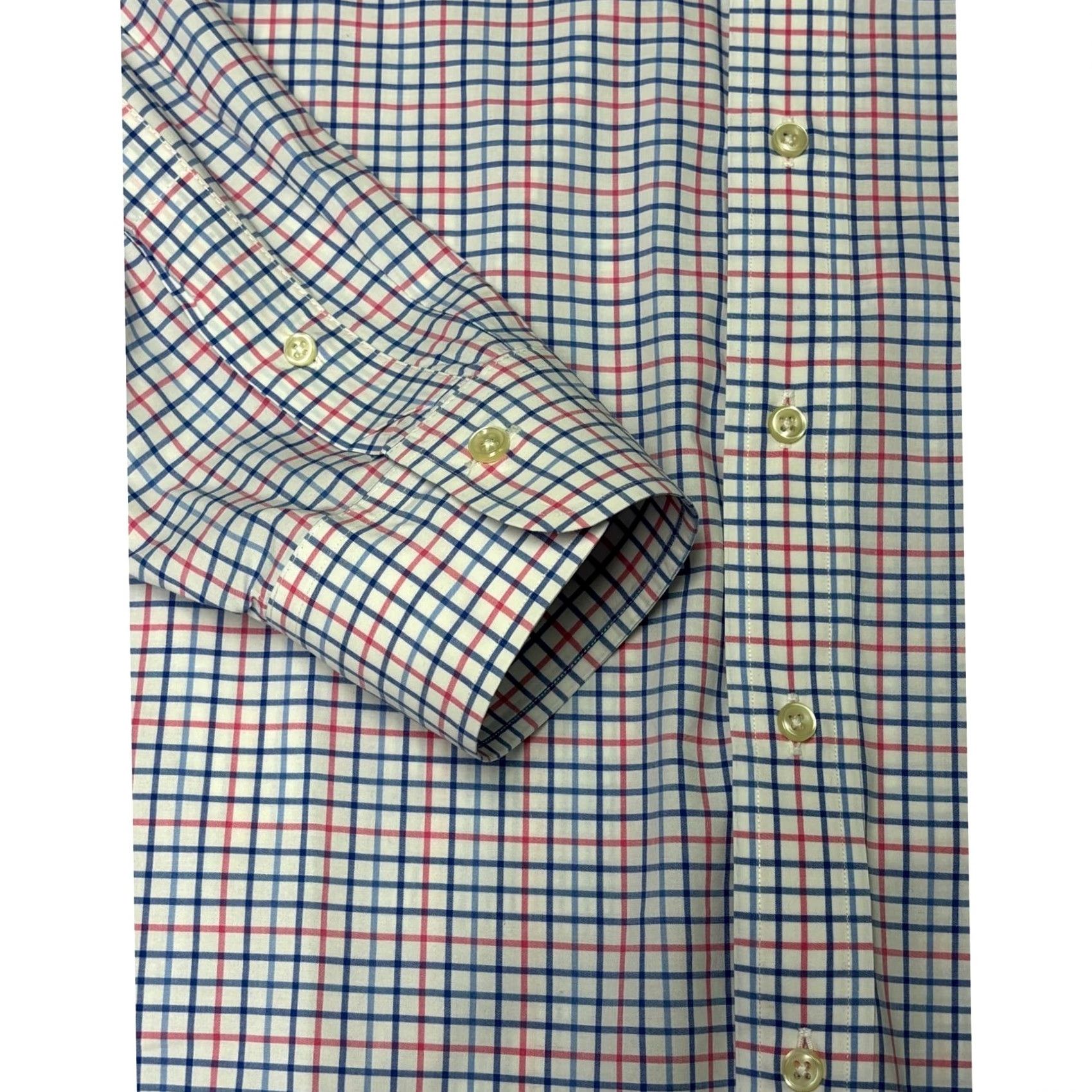 Polo Ralph Lauren Ralph Lauren Mens Button-Down Plaid Shirt Long Sleeve Classic Fit Size L White Size US L / EU 52-54 / 3 - 3 Thumbnail