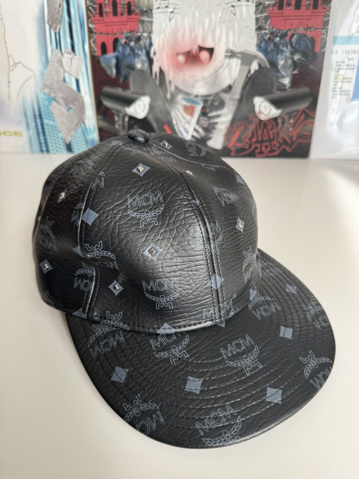 MCM Mcm leather monogram cap black luxury designer Made in Japan Size ONE SIZE - 1 Thumbnail
