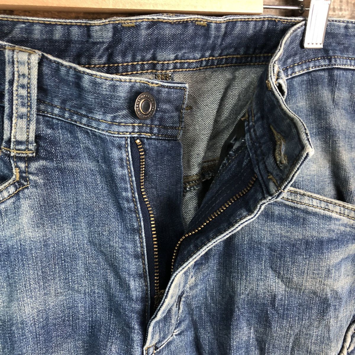 Japanese Brand Even River Blue Distressed ripped Denim Pants #A2150 Size US 30 / EU 46 - 15 Thumbnail