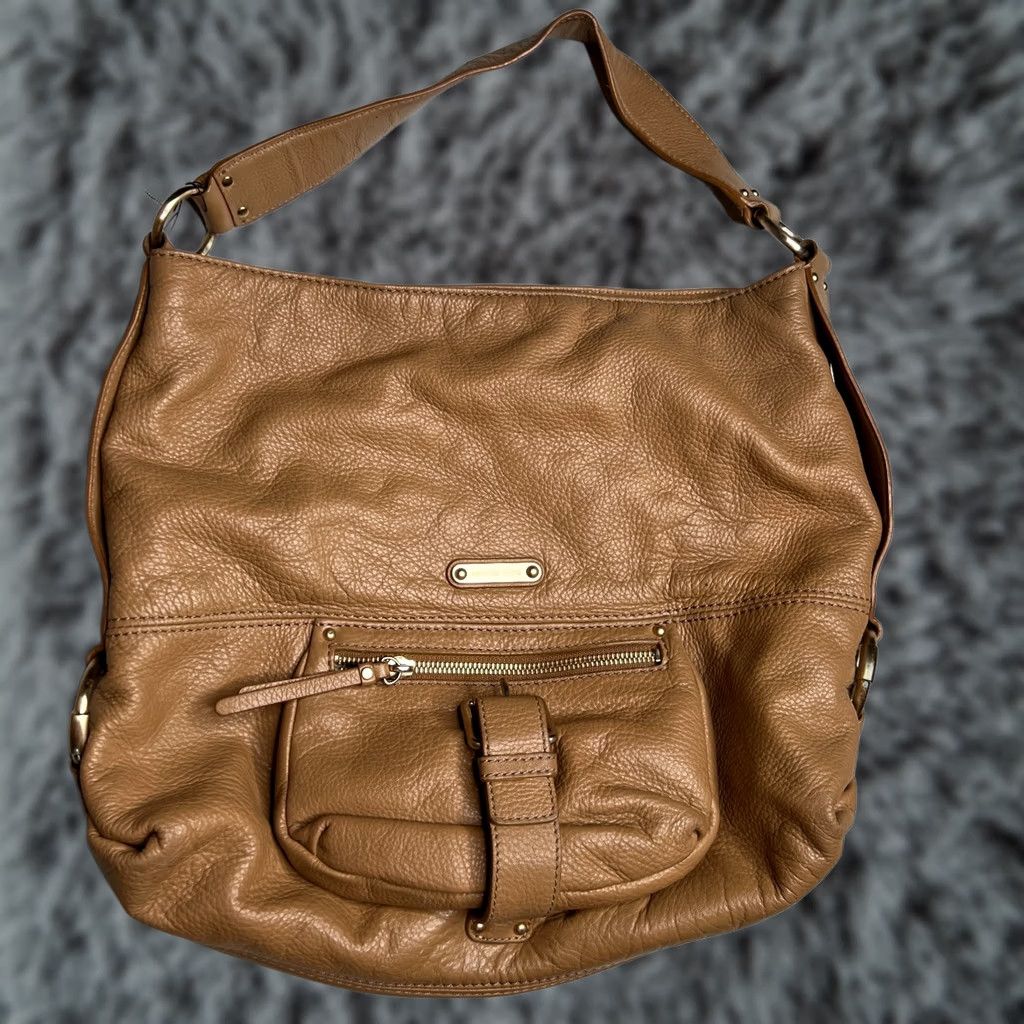 Michael Kors Michael Kors Austin Pebbled Leather Shoulder Tote Bag Brown Slouchy Hobo Size ONE SIZE - 1 Thumbnail
