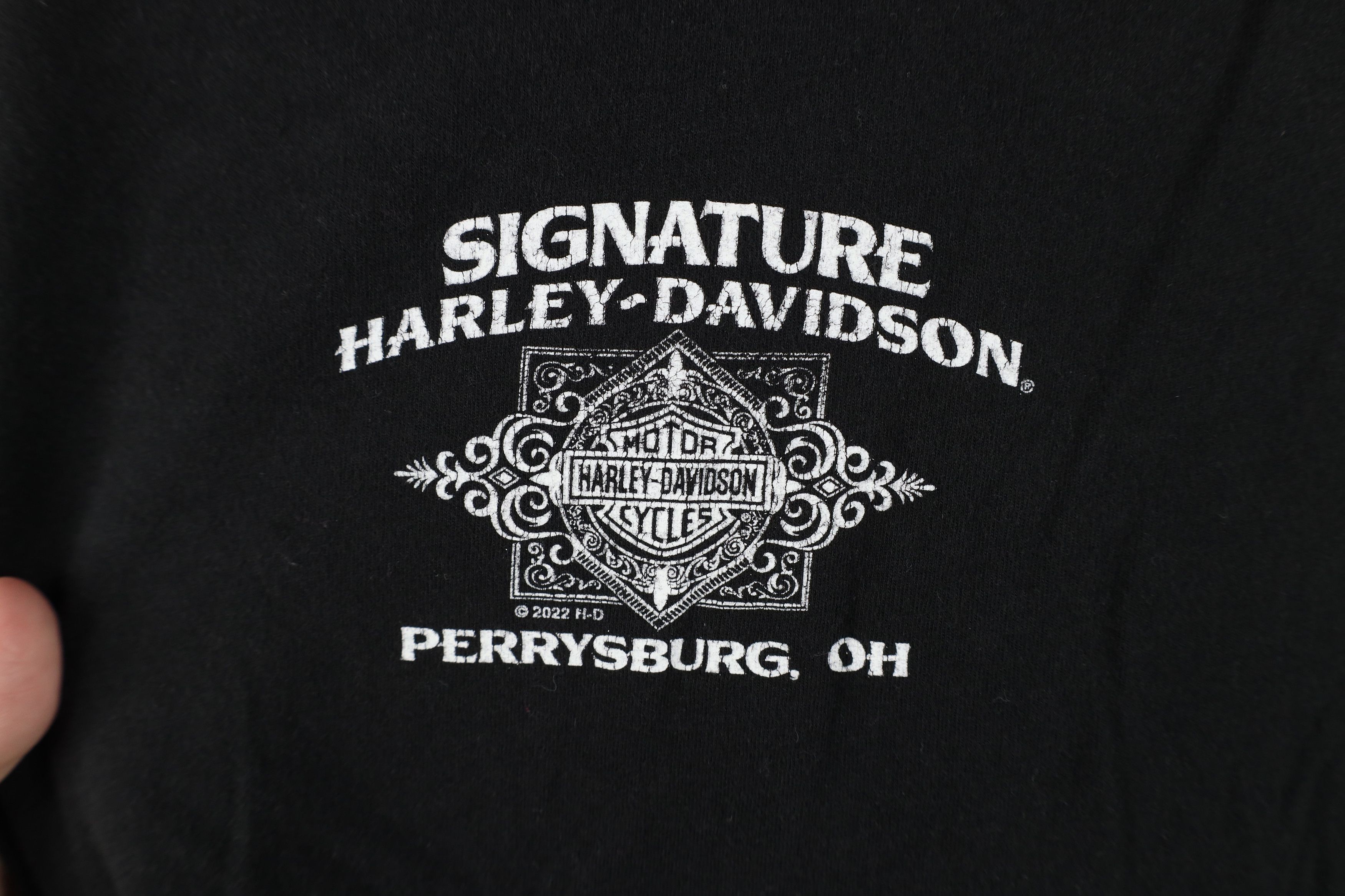Harley Davidson Y2K Harley Davidson Spell USA Flag Arrows T-Shirt Black USA Size XL / US 12-14 / IT 48-50 - 12 Thumbnail