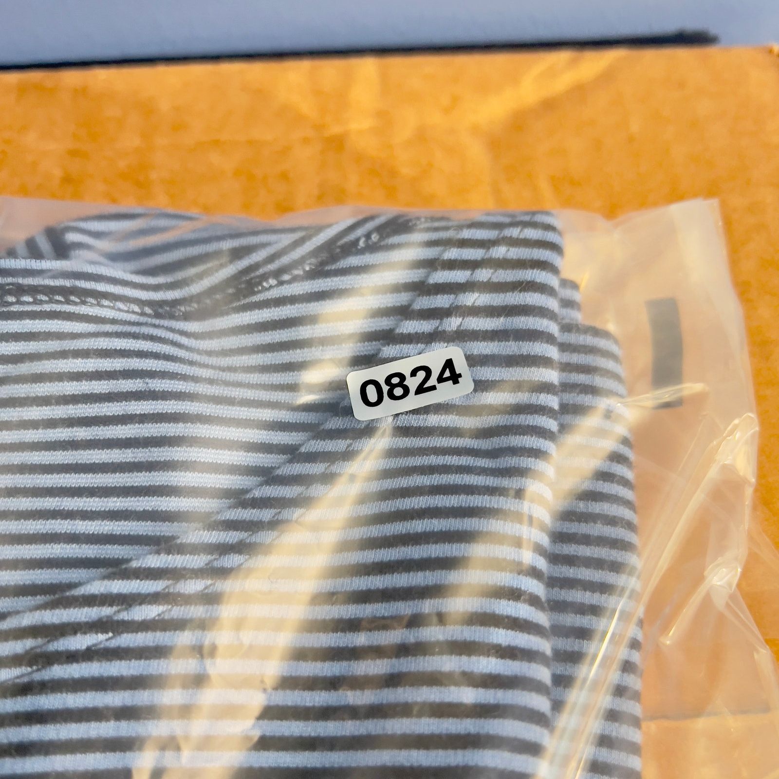 L.L. Bean L.L. Bean Boat Neck Shirt XL Reg Navy Stripe Supima Cotton Size XL / US 12-14 / IT 48-50 - 8 Thumbnail