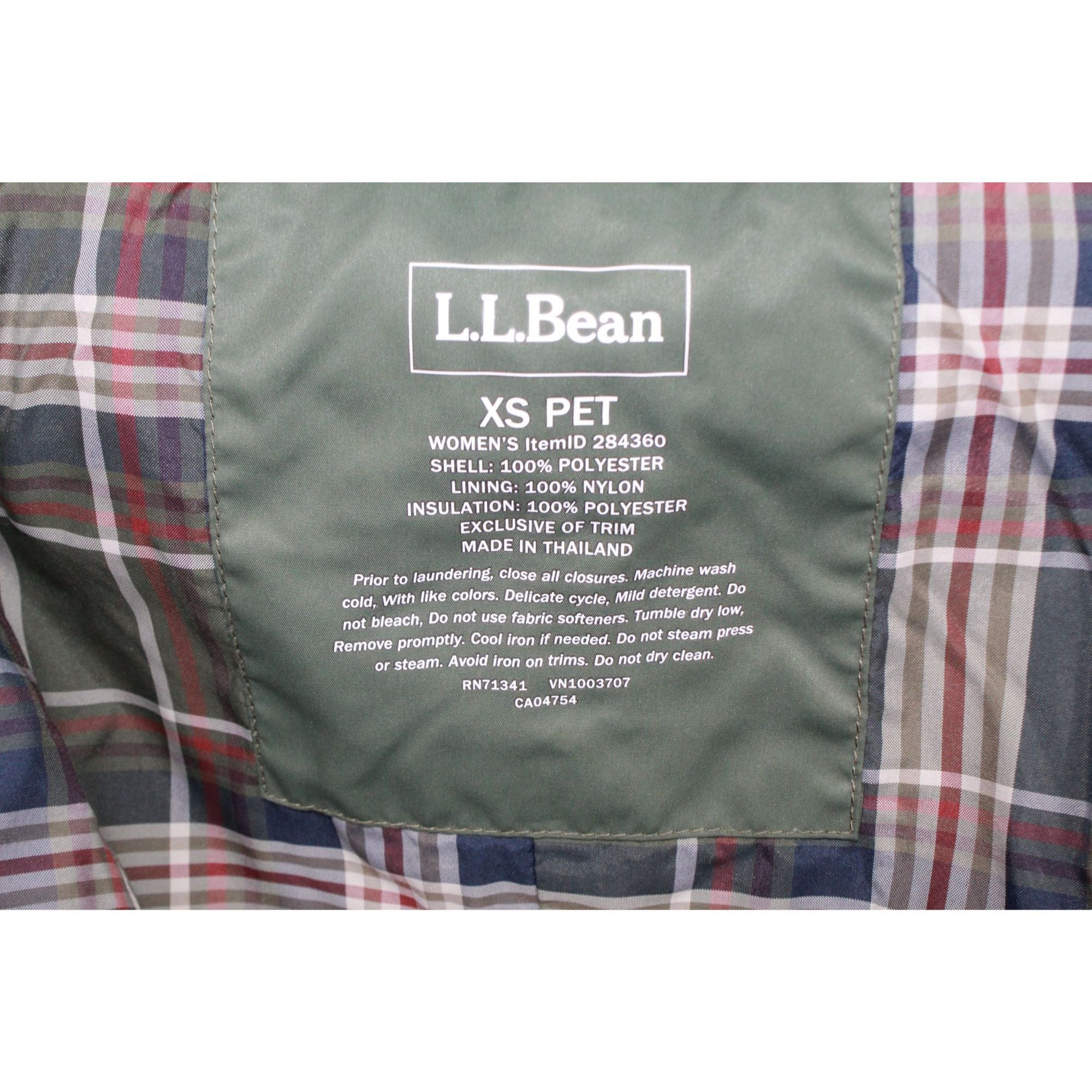 L.L. Bean LL Bean Quilted Riding Jacket Deep Olive XS Petite Size XS / US 0-2 / IT 36-38 - 8 Thumbnail