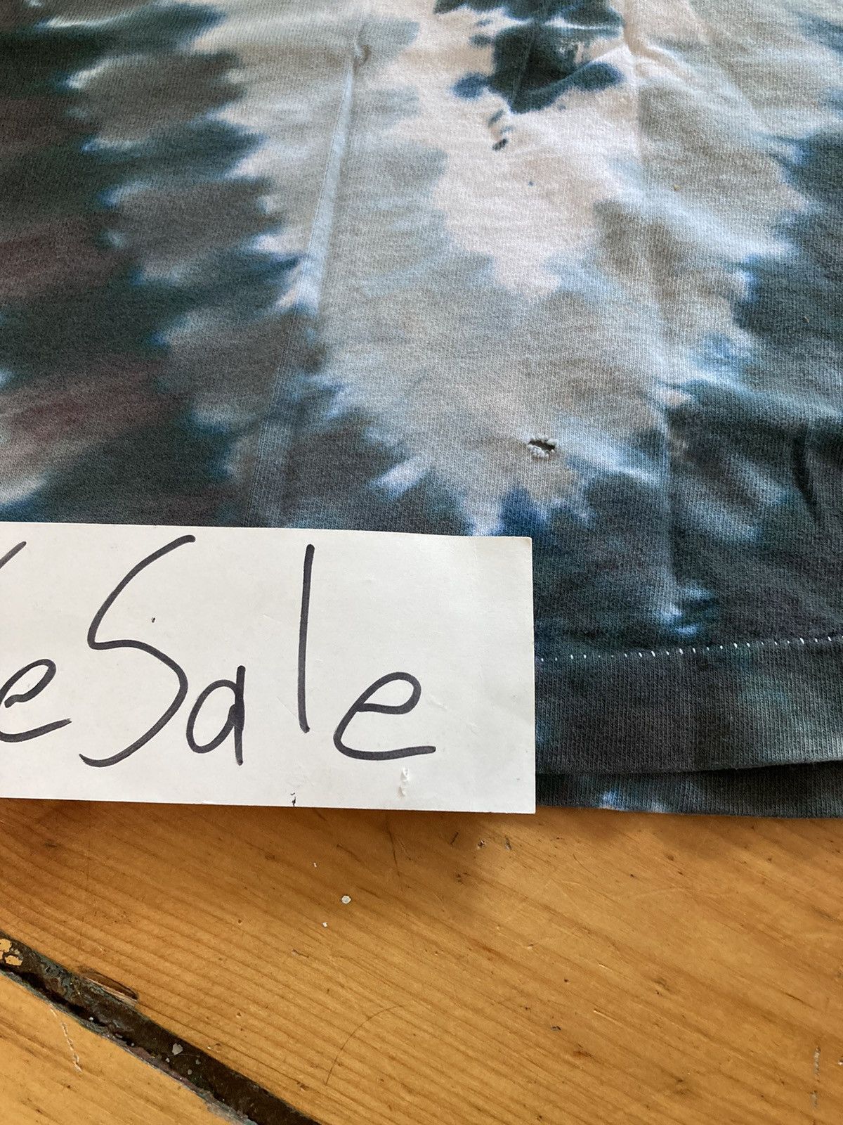 1998 Liquid Blue White Tag Skull Tie-dye Tee Size Large