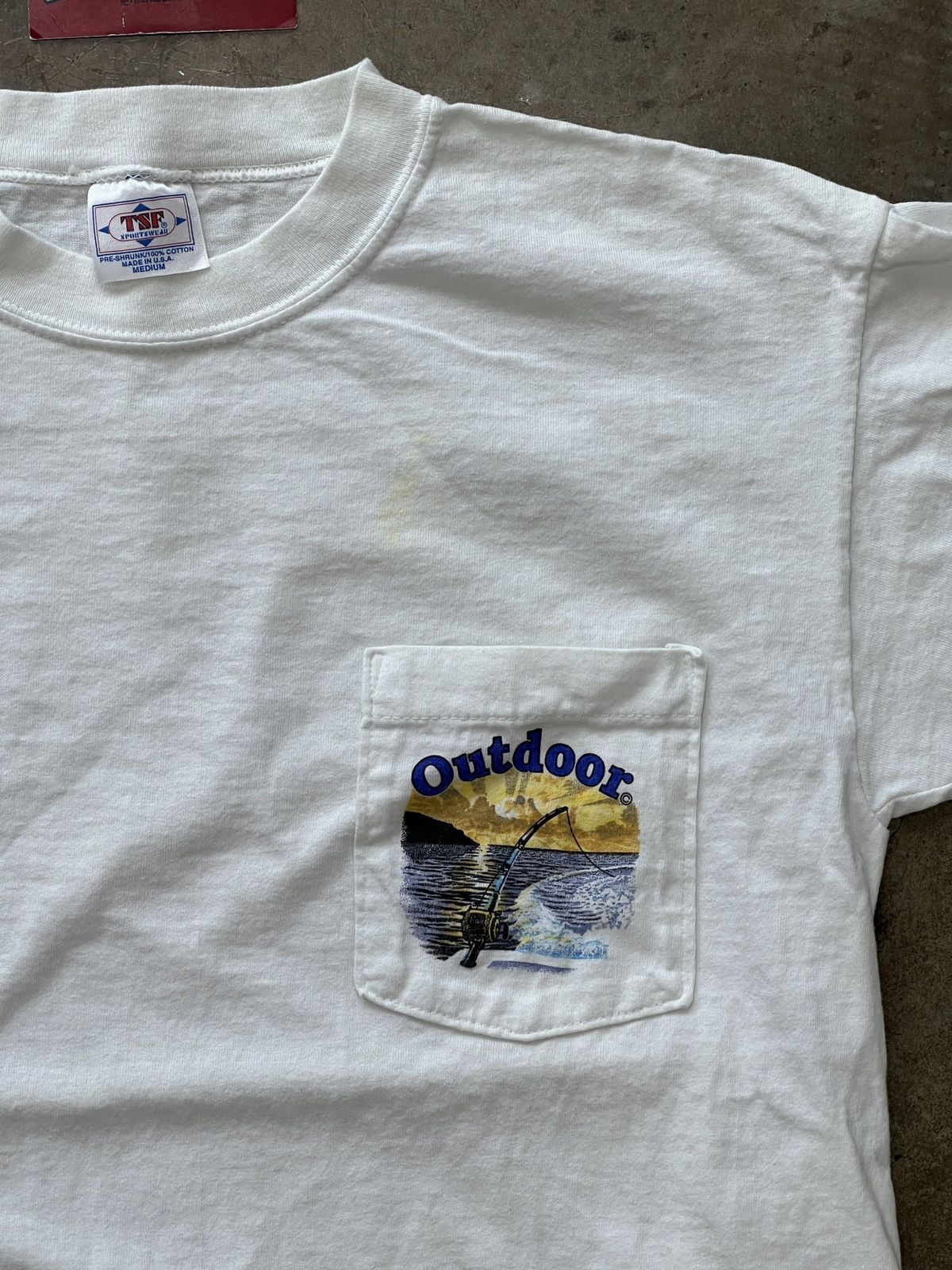 Vintage Vintage 1995 Outdoor Nature Ocean Pocket Tee Medium Size US M / EU 48-50 / 2 - 6 Thumbnail