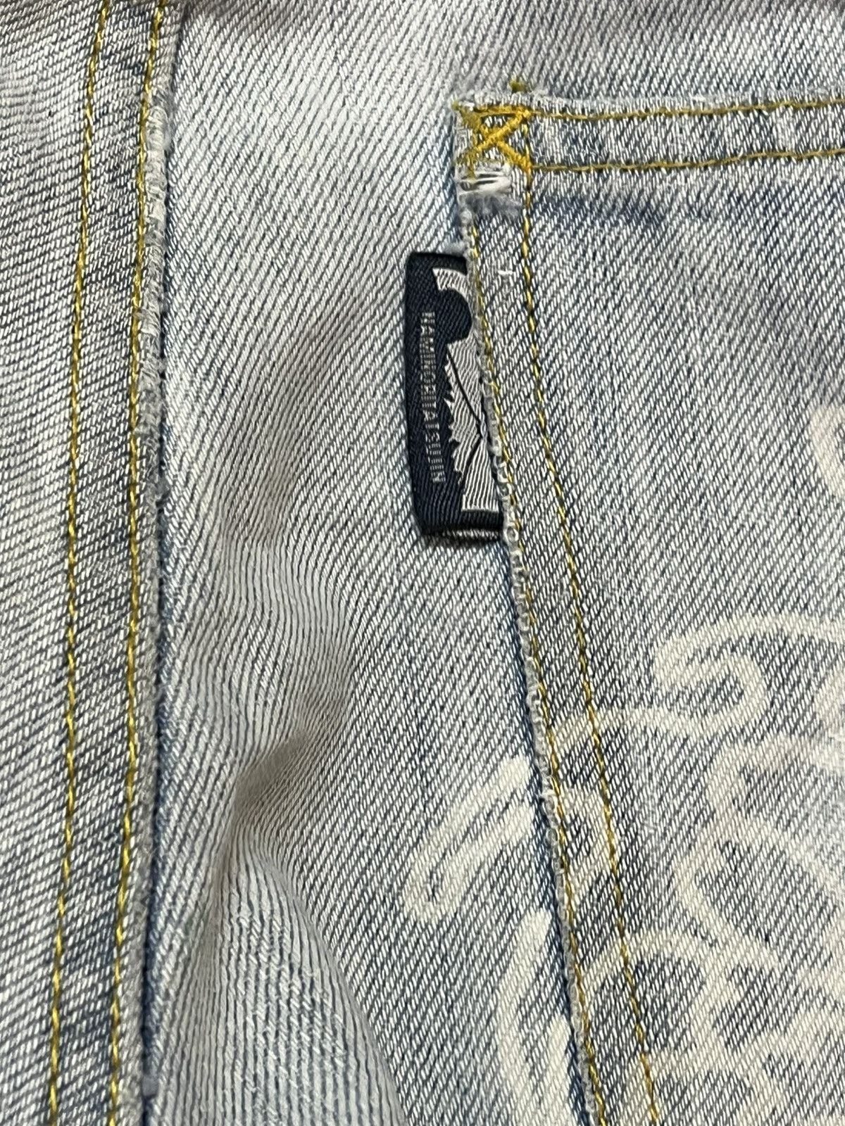 Japanese Brand Vintage Naminorita sujin Dragon Printed Distressed Denim Size US 33 - 15 Thumbnail